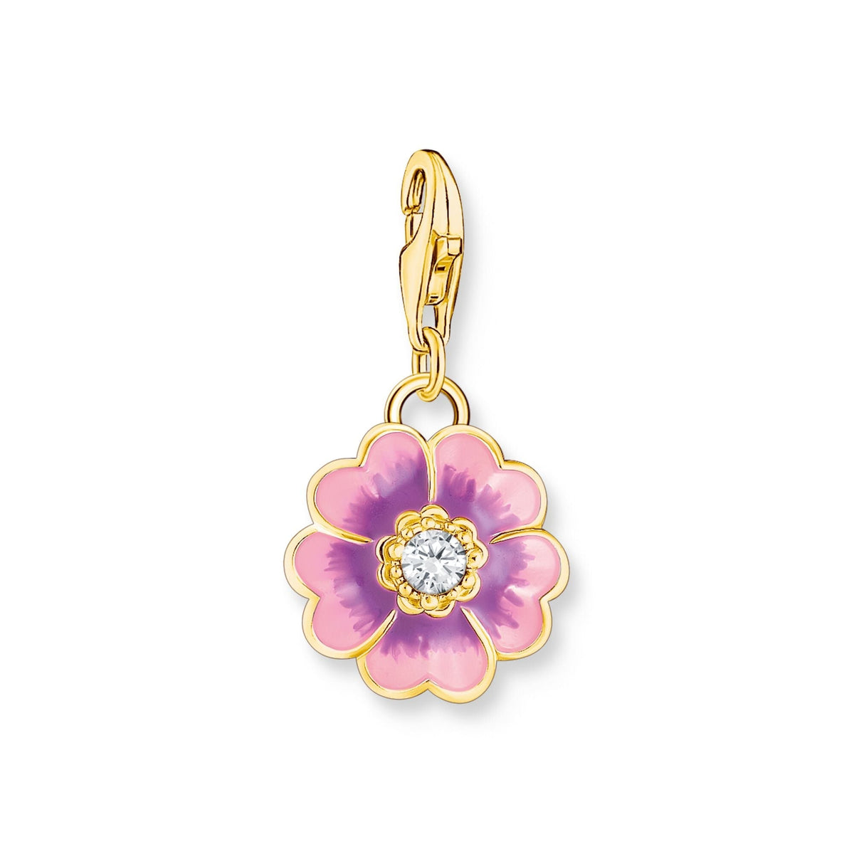 THOMAS SABO Violet Flower Gold Charm