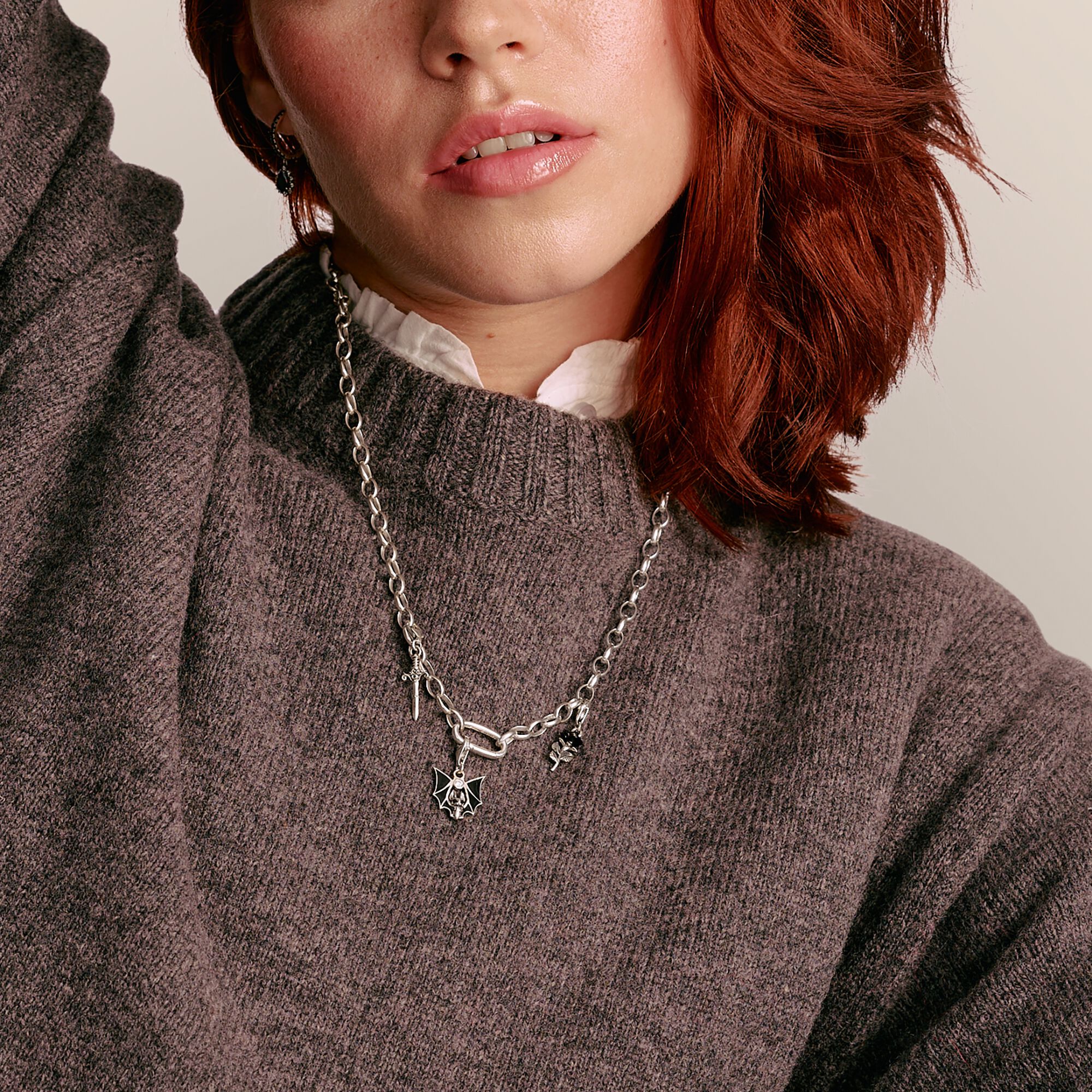 THOMAS SABO Charm Pendant True Romance Bat