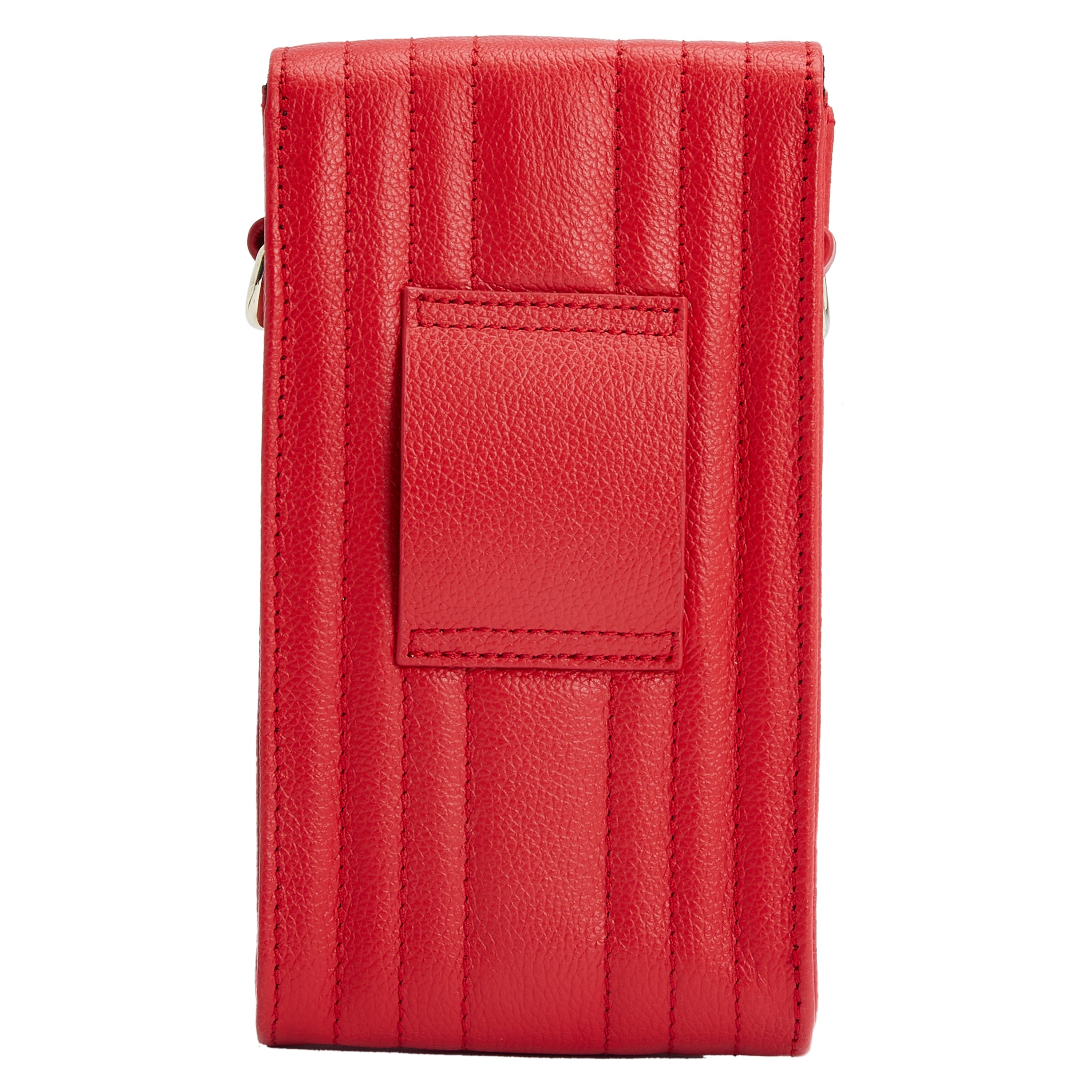 Wolf Mimi Phone Case with Wristlet & Lanyard Red