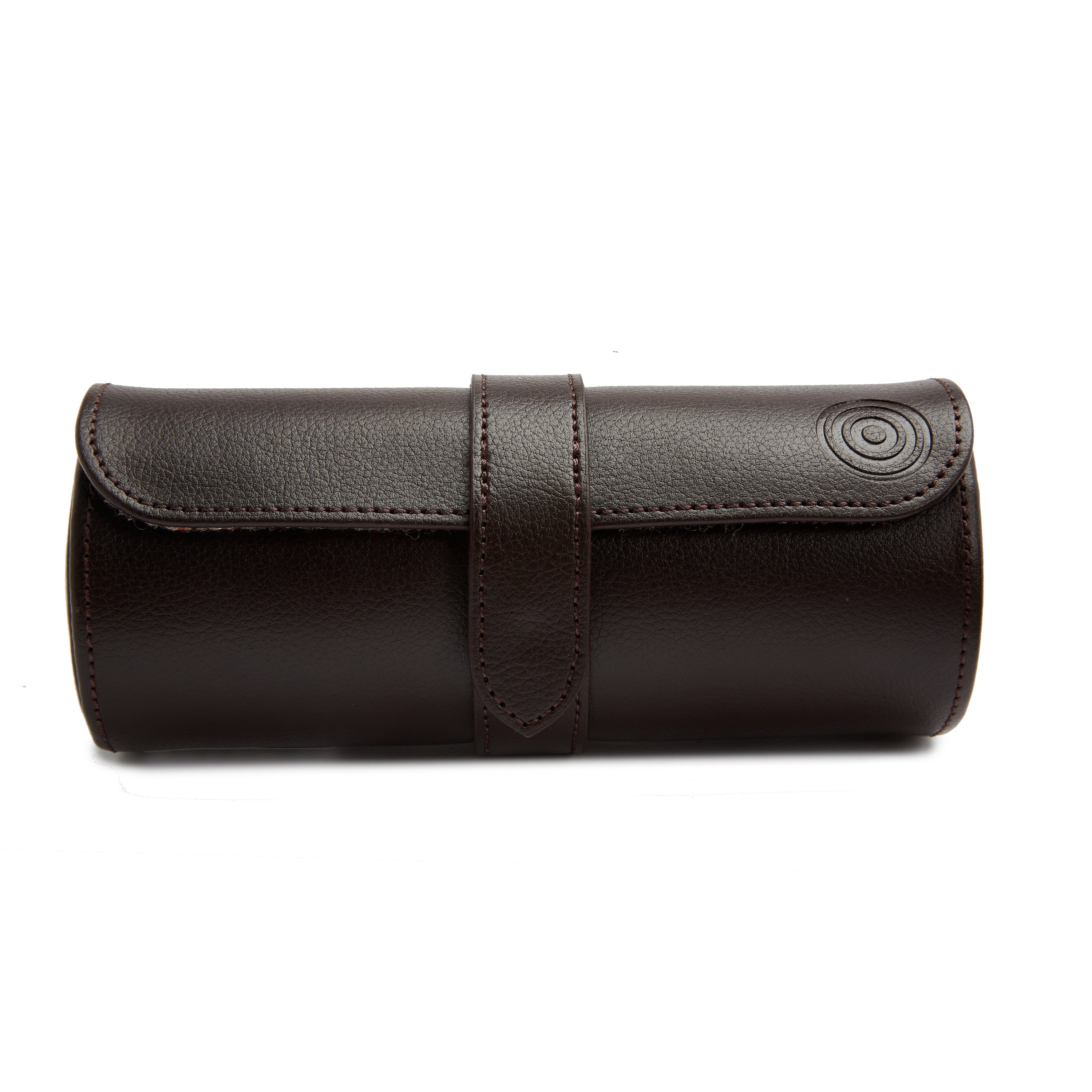 Wolf WM x WOLF Watch Roll with Cigar Case Brown