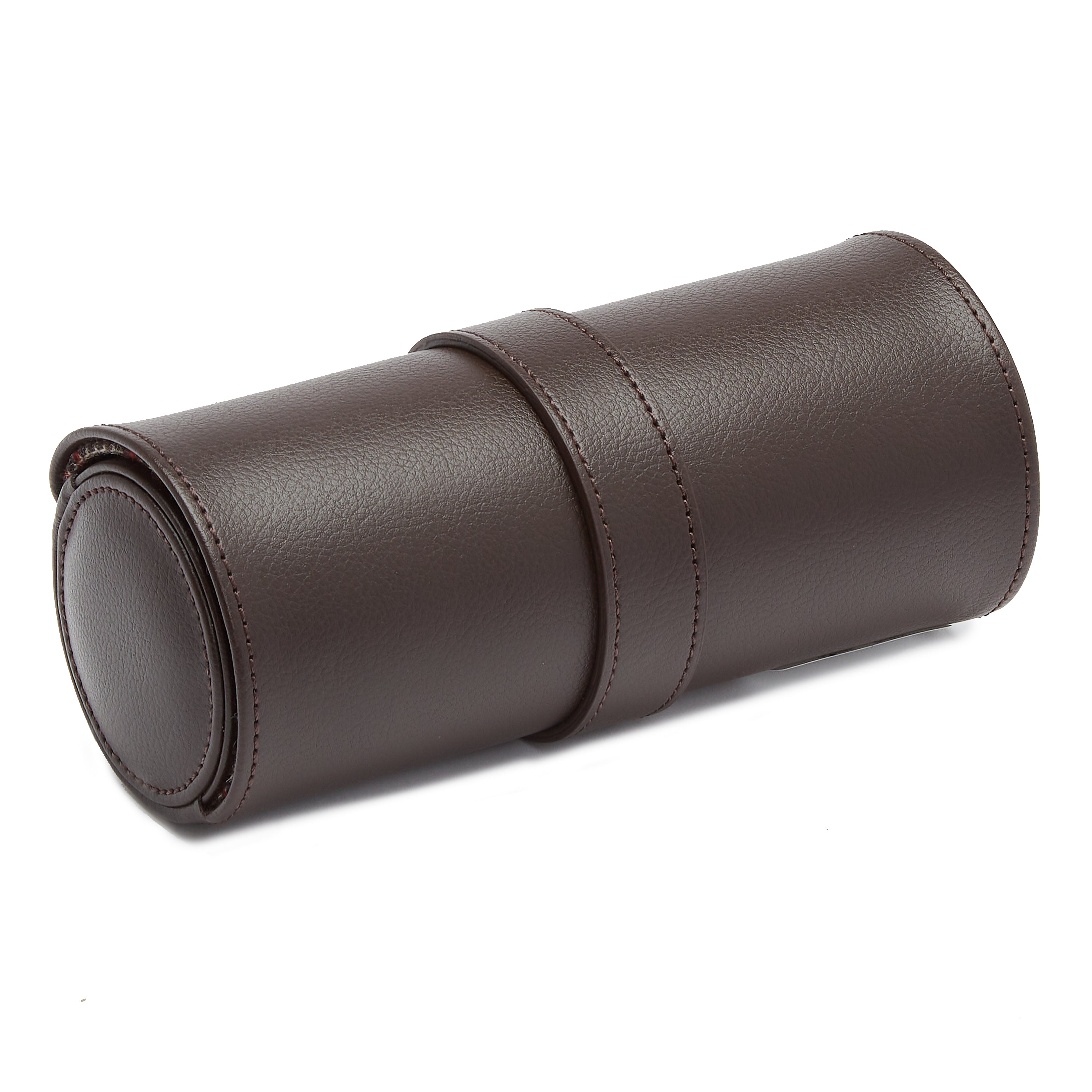 Wolf WM x WOLF Watch Roll with Cigar Case Brown