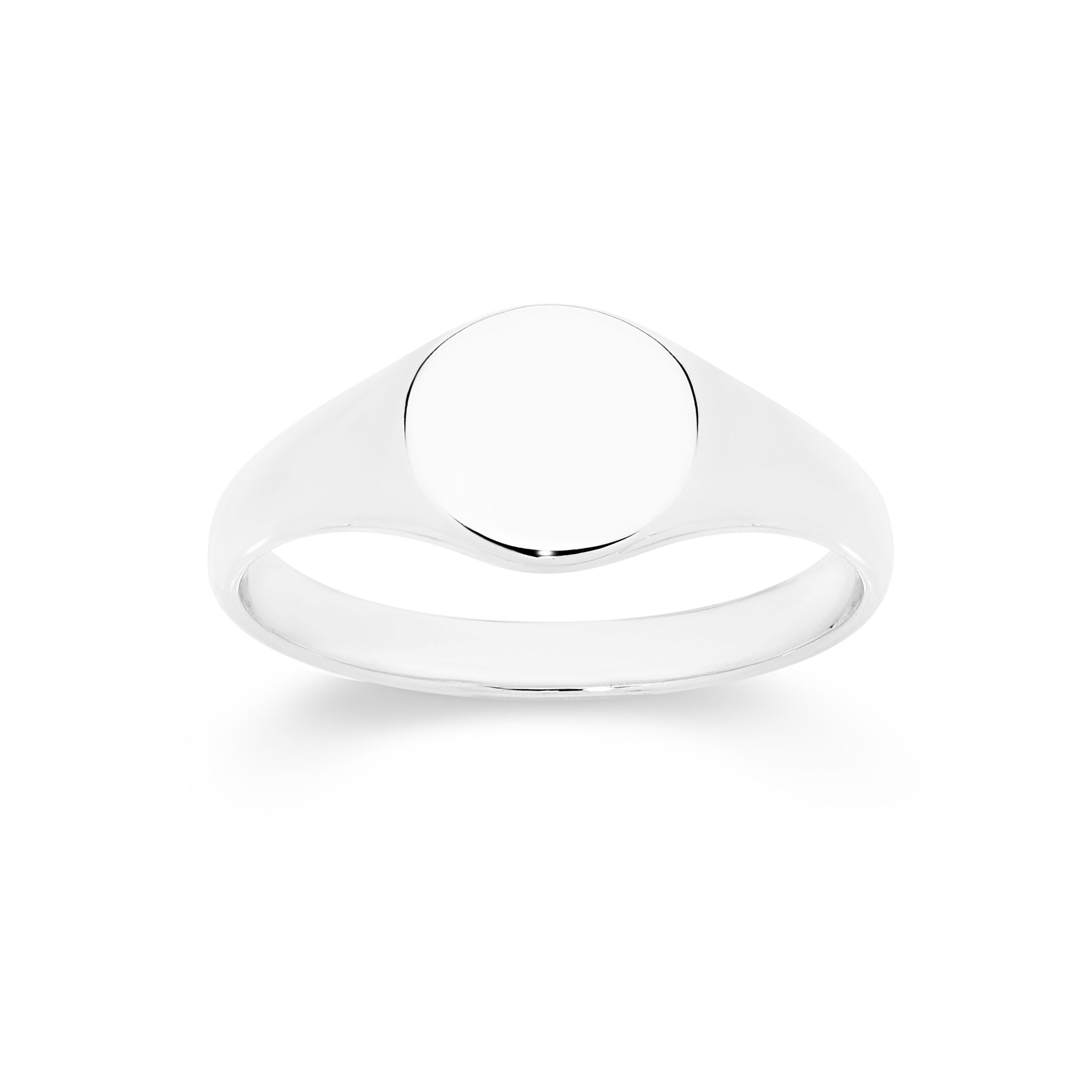 Silver Polished Signet Ring