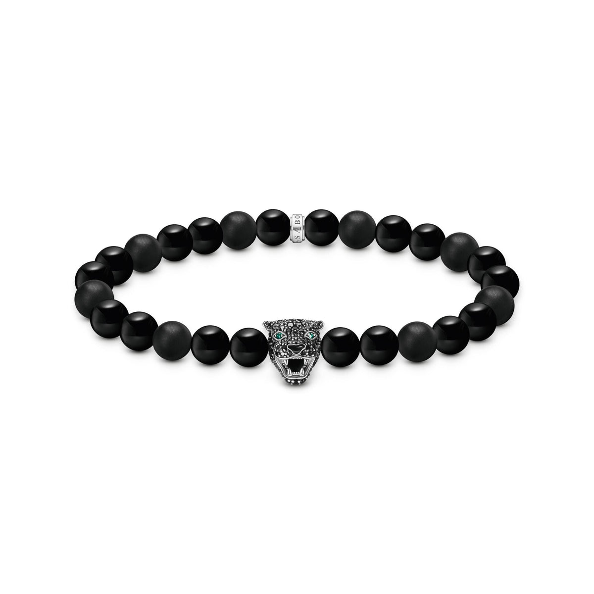 THOMAS SABO Black Cat beaded bracelet