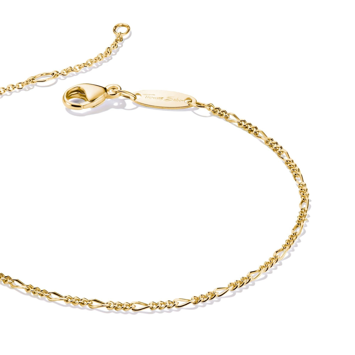 THOMAS SABO Charm bracelet Figaro design Gold