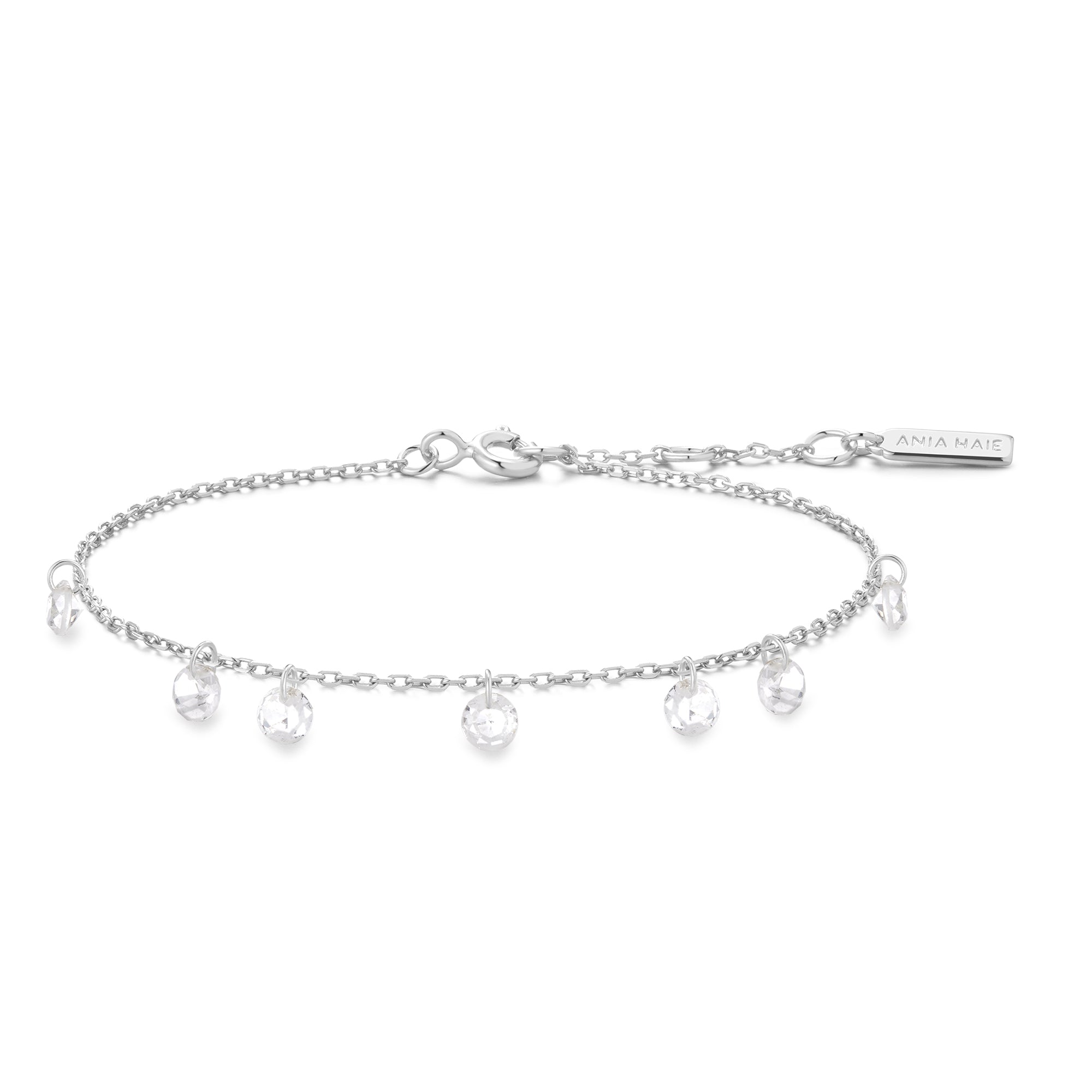 Ania Haie Silver Droplet Station Bracelet