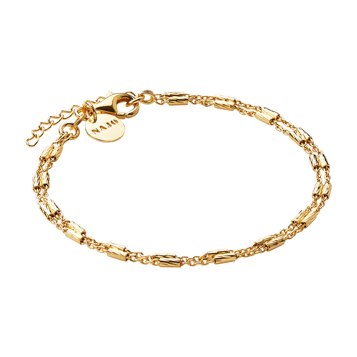 NAJO Equilibrium Yellow Gold Bracelet (18.5cm+ext)