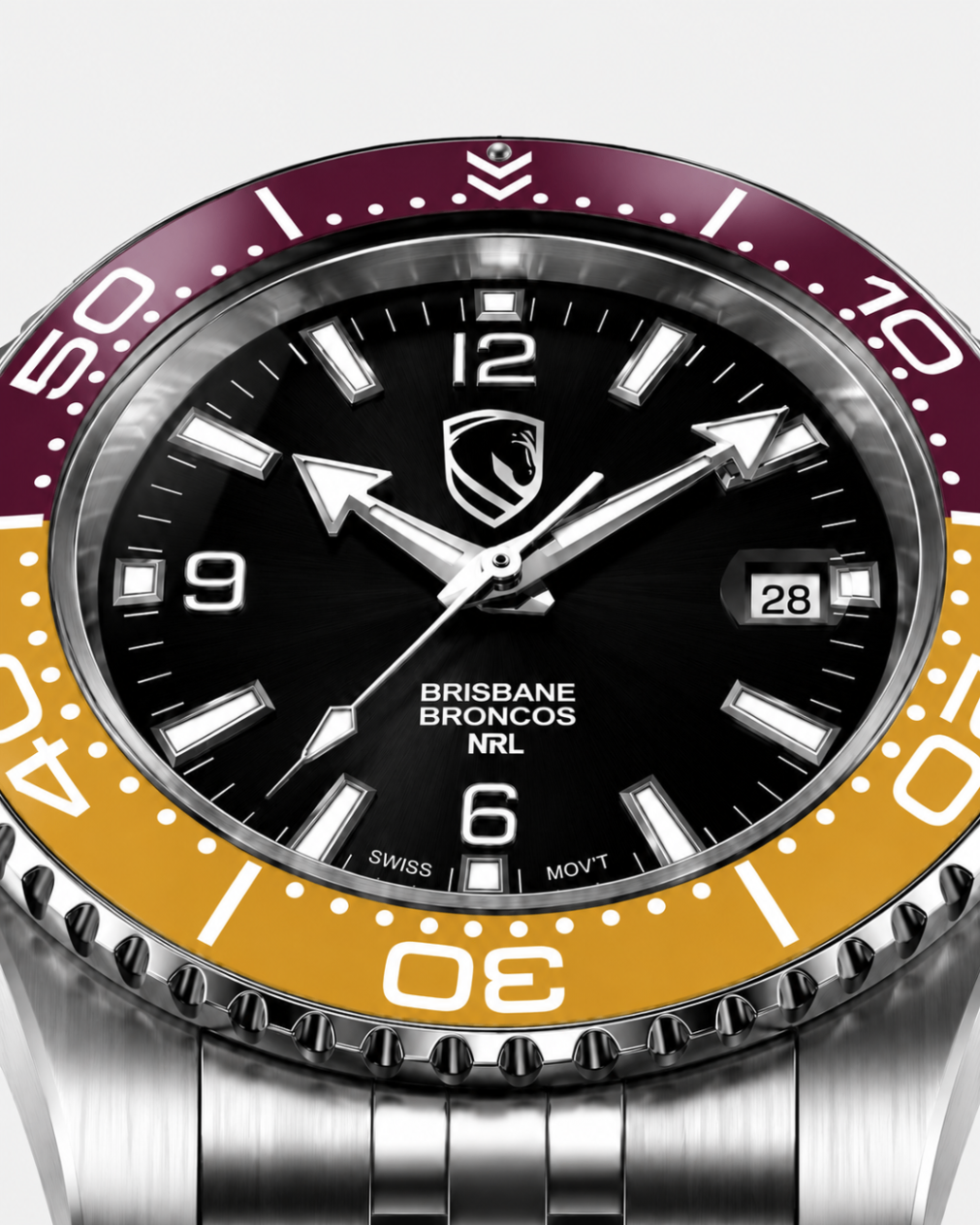 Brisbane Broncos ClubMaster Gameday — Official NRL Licensed Watch