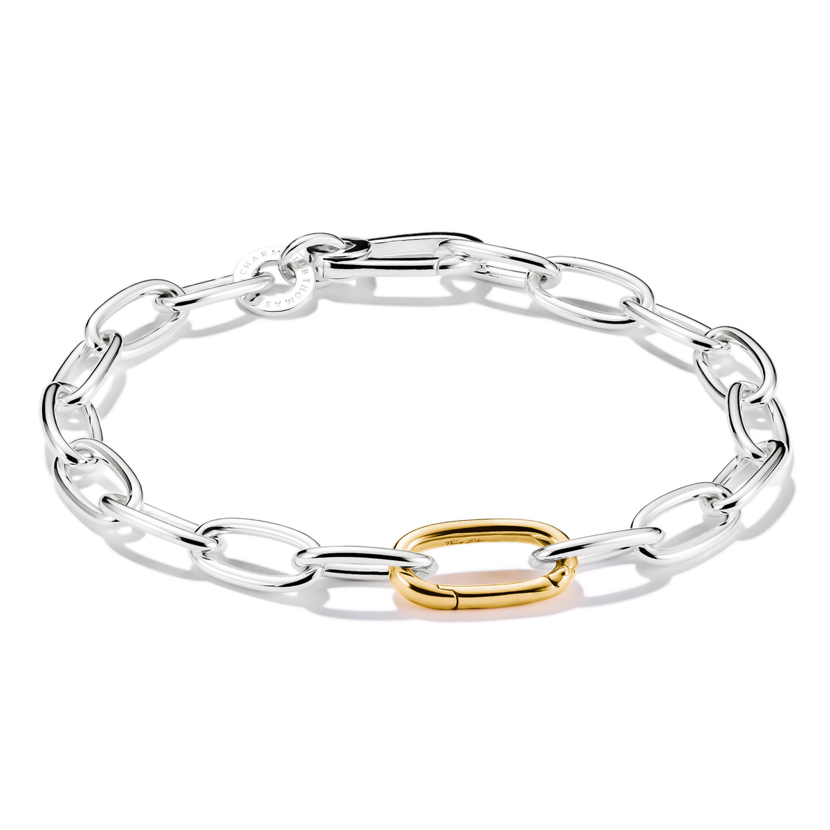 THOMAS SABO Charm bracelet bicolour with Connect link