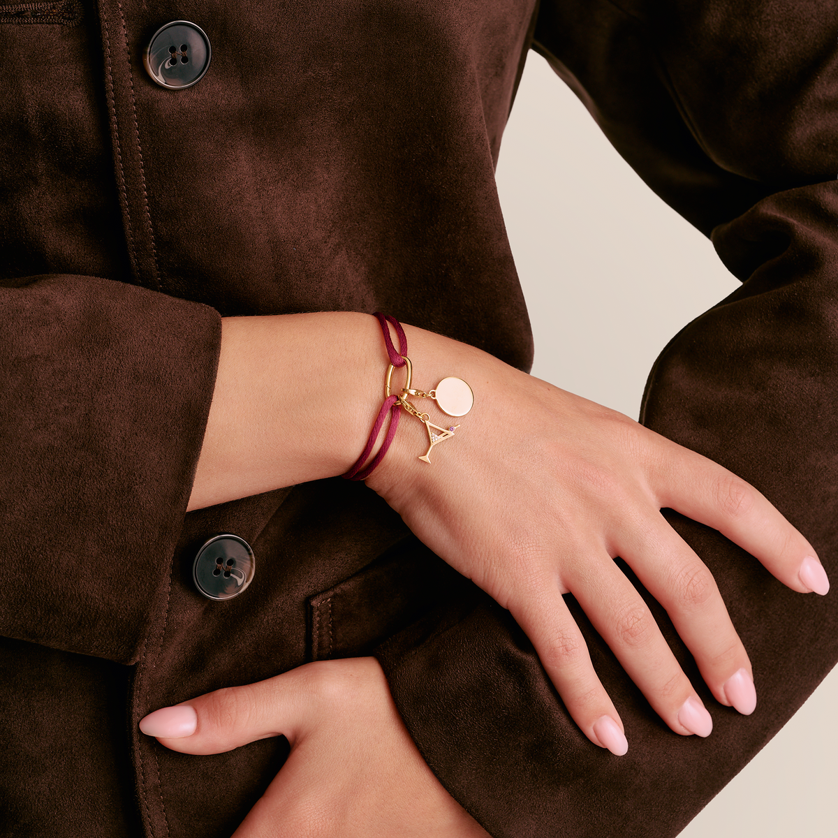 THOMAS SABO Connect Textile Bracelet Red