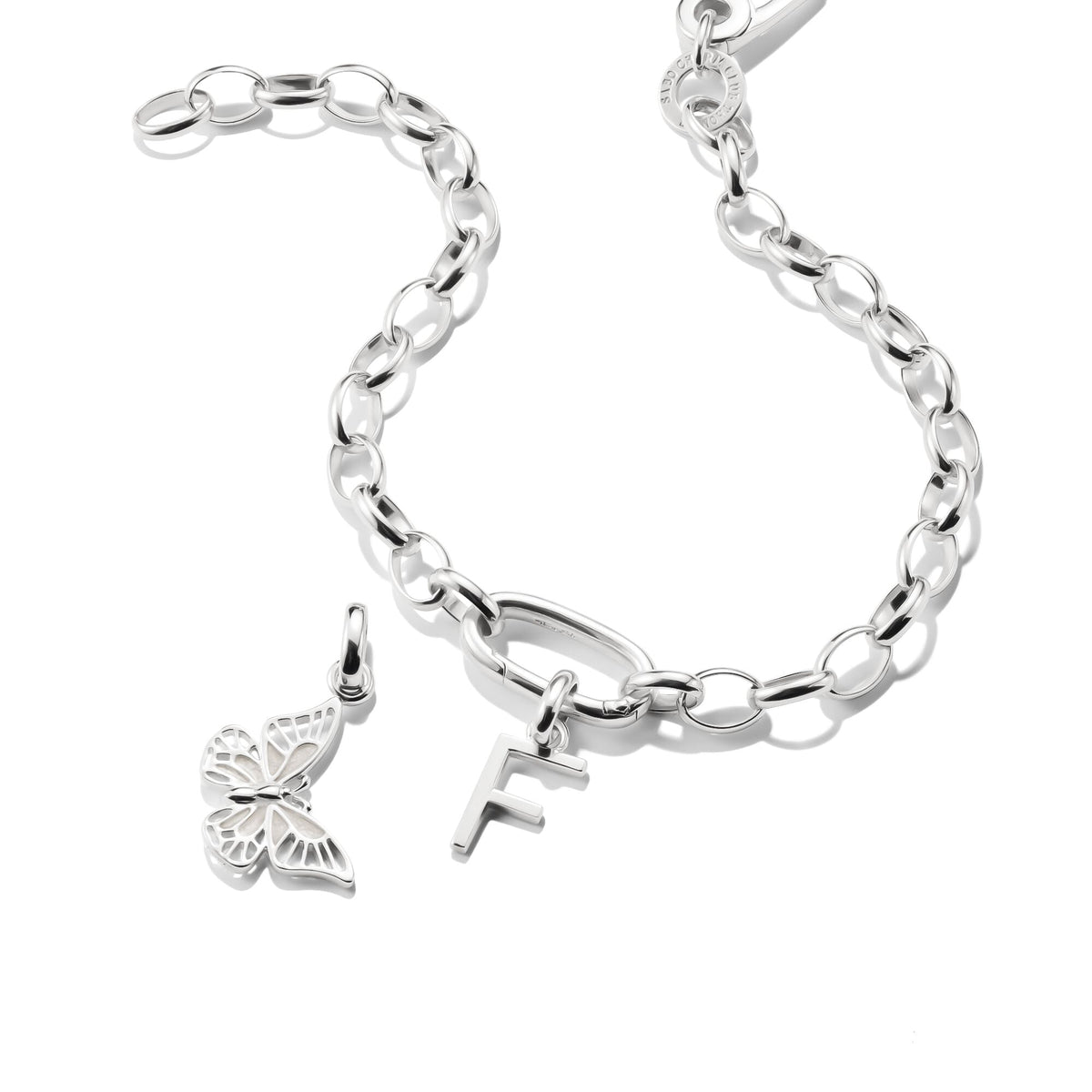 THOMAS SABO Connect Charm letter F Silver