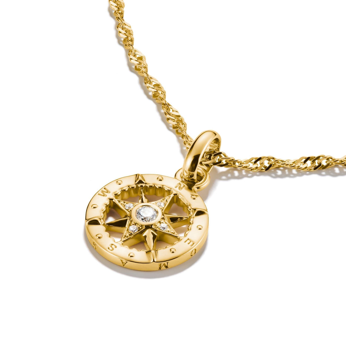 THOMAS SABO Connect Charm compass Gold
