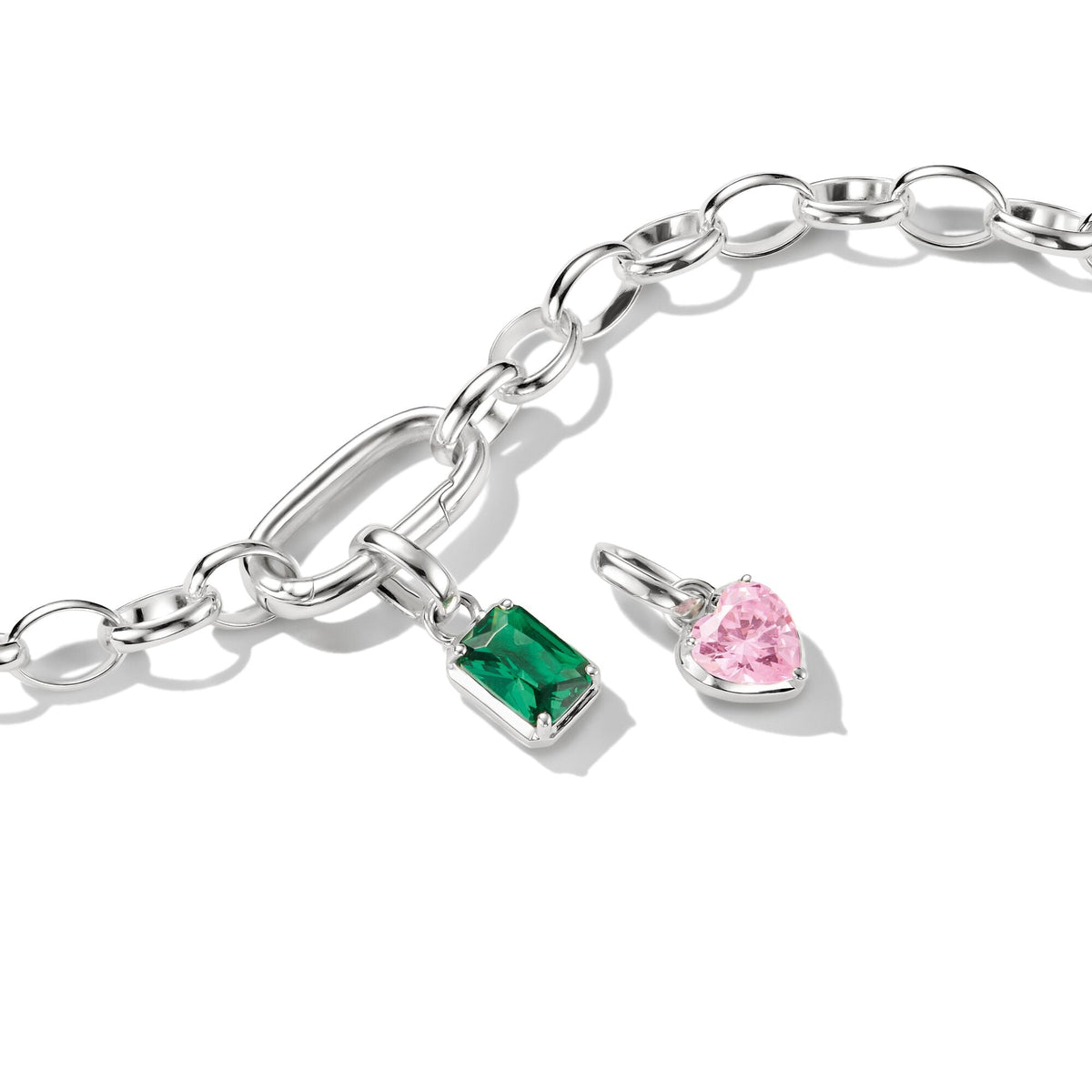 THOMAS SABO Connect Charm Heart Birthstone January