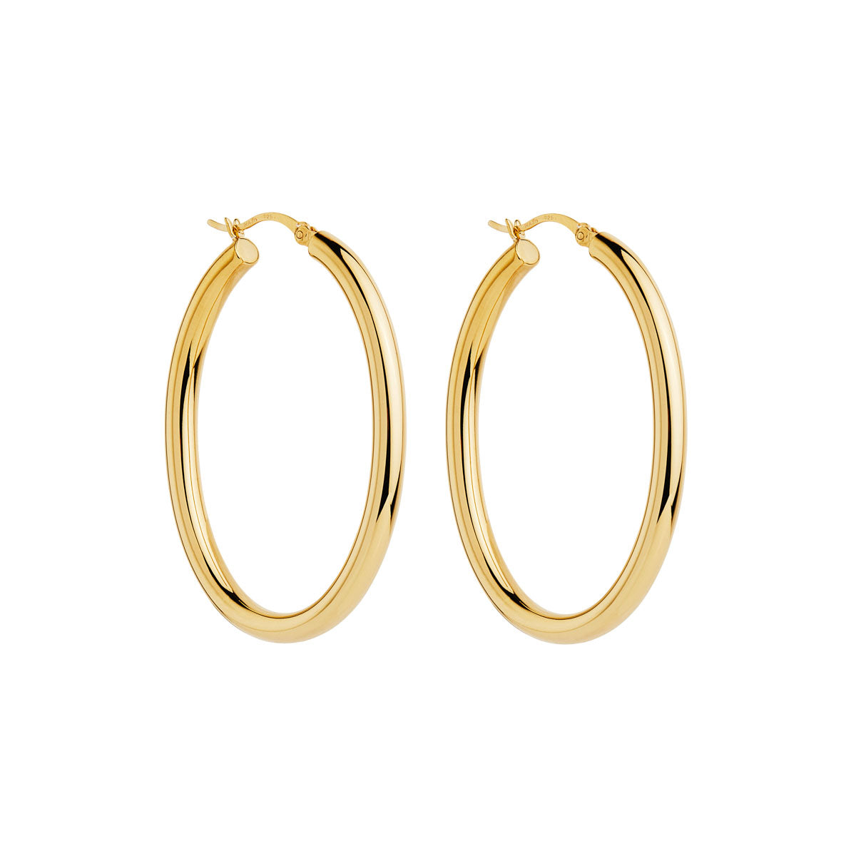 NAJO Orbit Yellow Gold Hoop Earrings