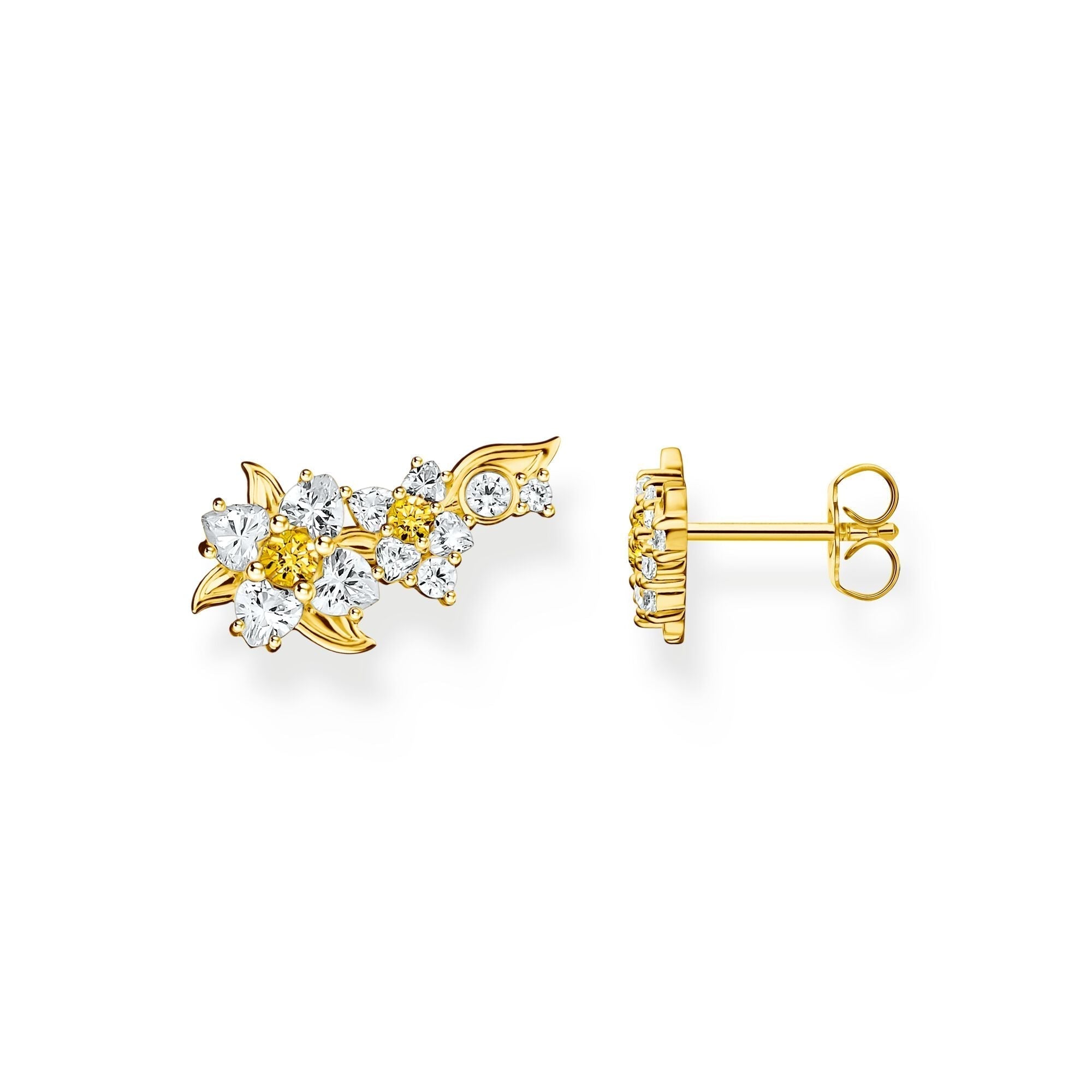 THOMAS SABO Lovely Daisy Ear Climbers in Gold