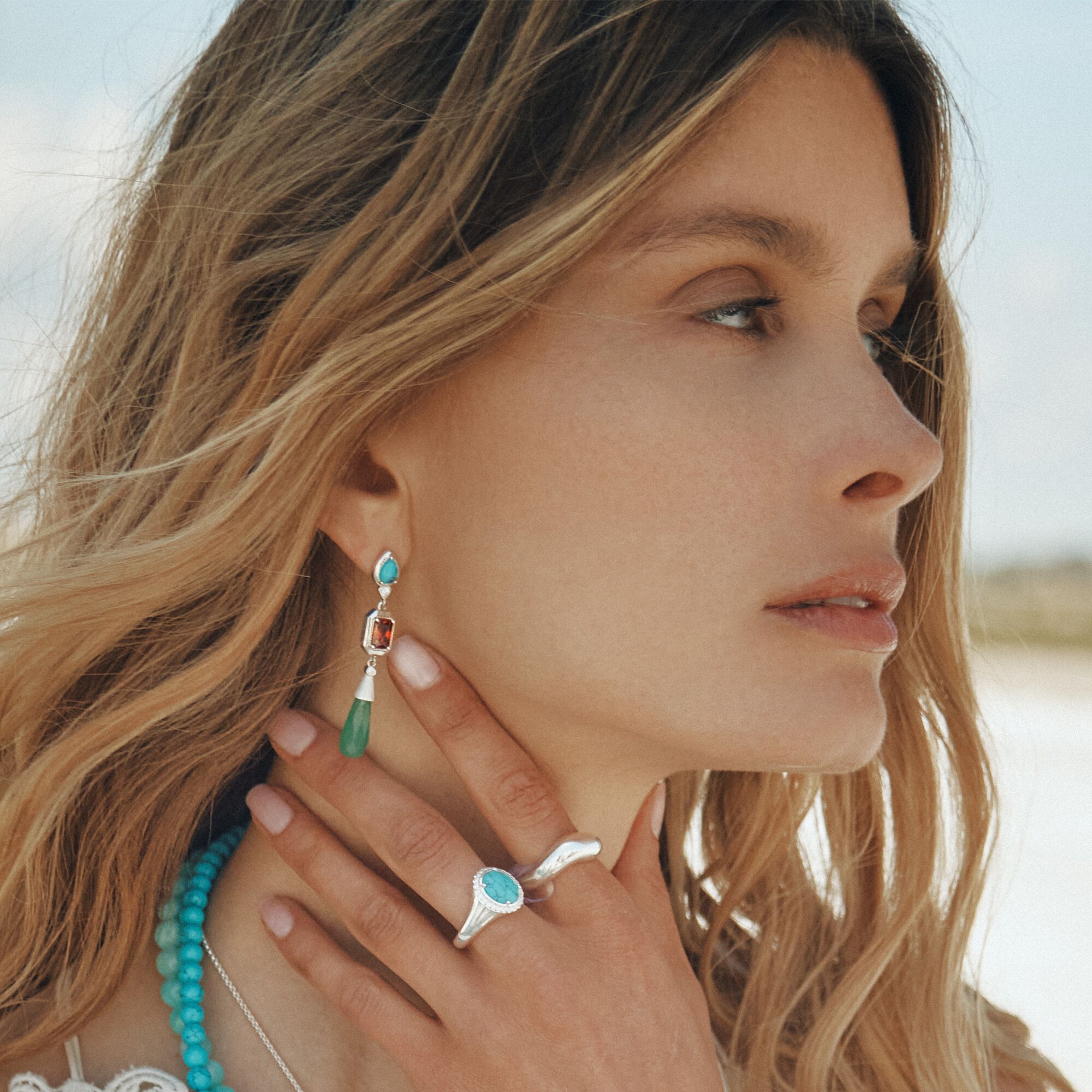 THOMAS SABO Elyndra Earrings with Multicolored Stones