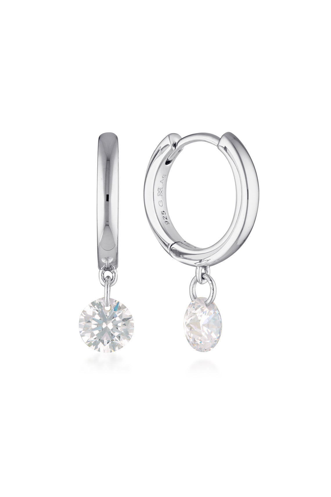 Georgini Mirage Alice Droplet Earrings Silver