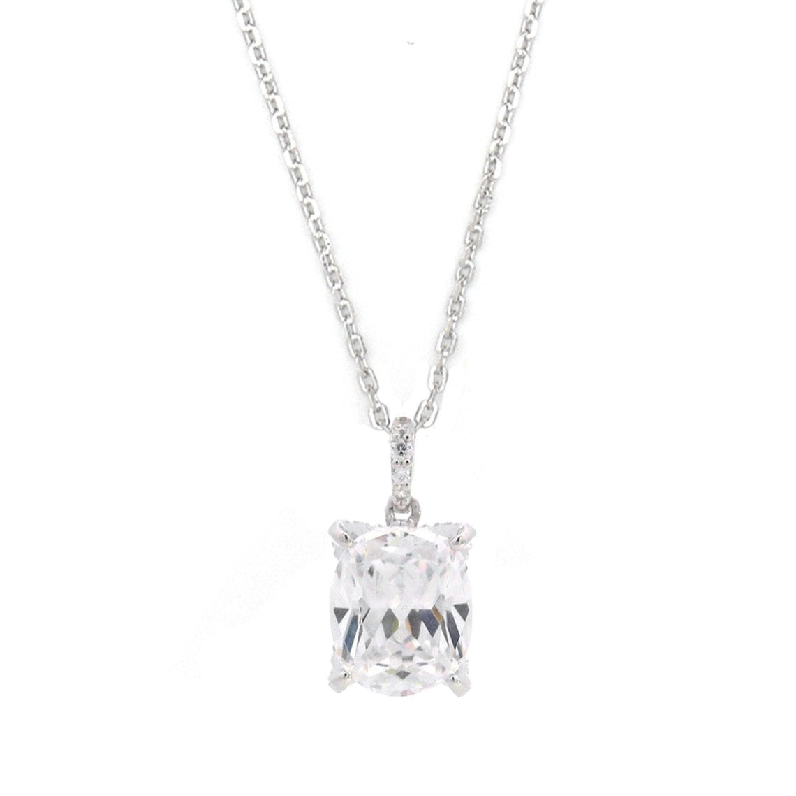Georgini Sydney Soirée Elaine Cushion Cut Pendant Silver