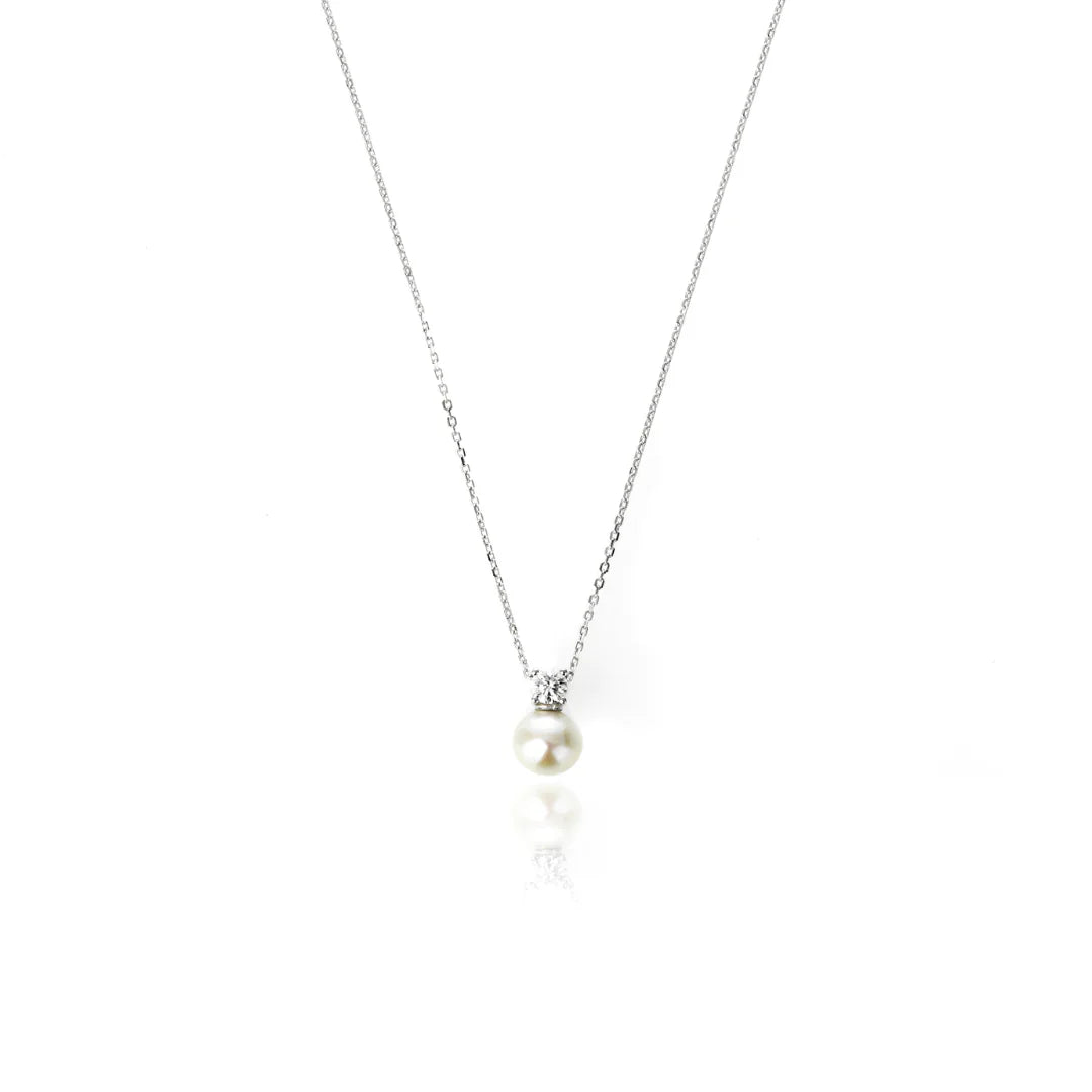 Georgini Oceans Noosa Freshwater Pearl Necklace Silver
