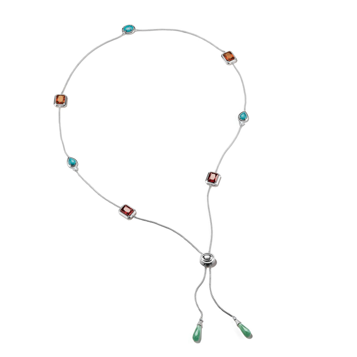 THOMAS SABO Elyndra Necklace with Multi-coloured Stones