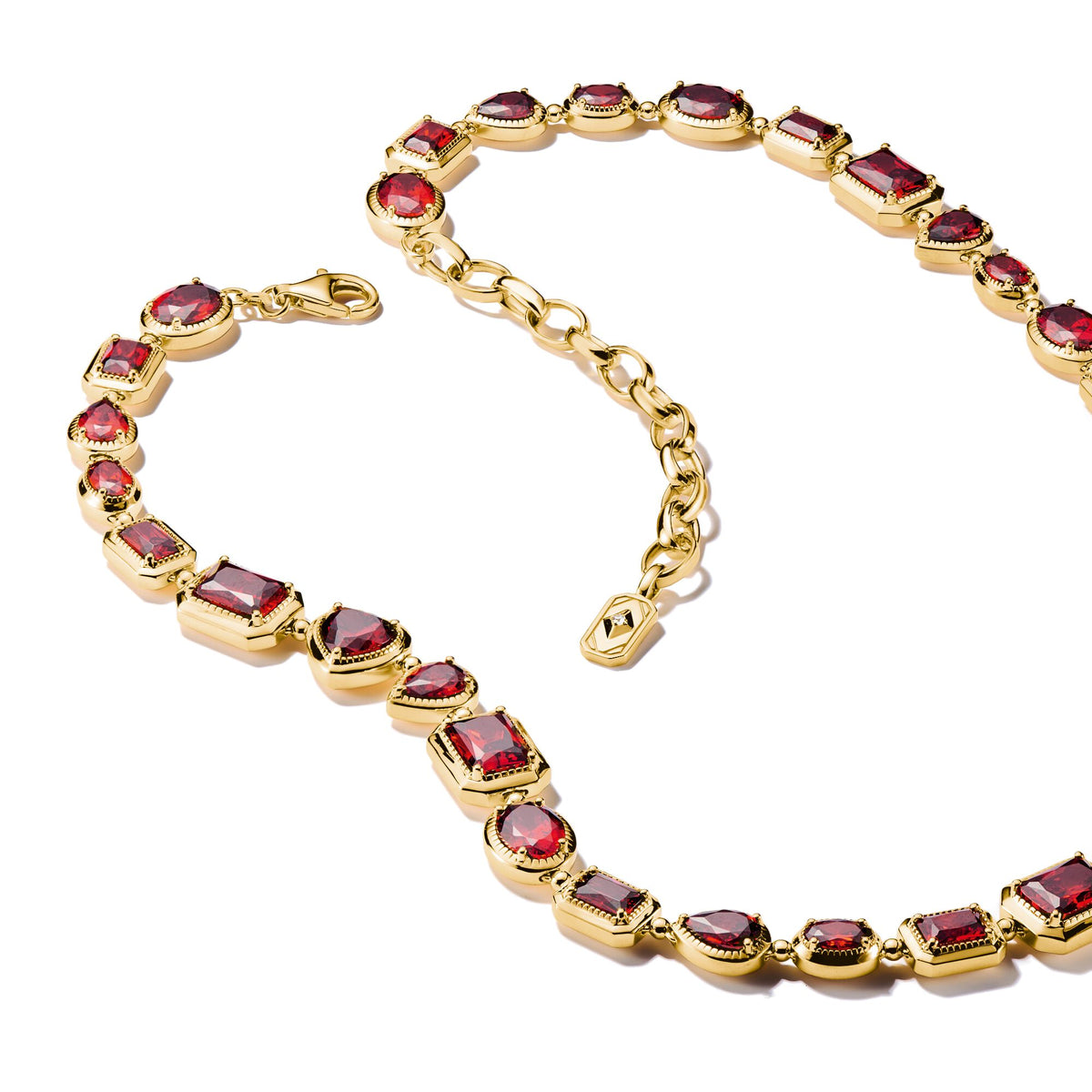 THOMAS SABO Elyndra Necklace with Red Stones