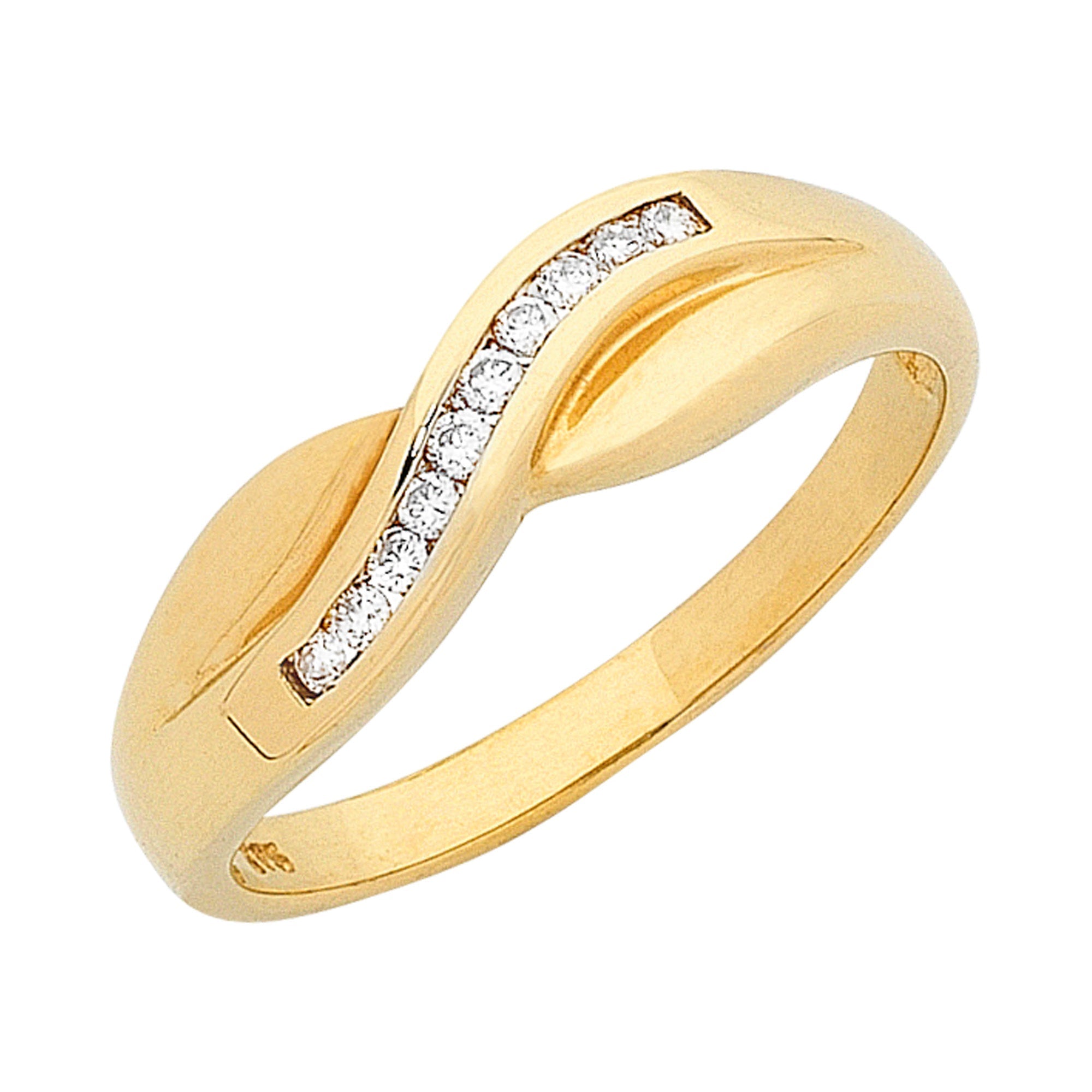 9ct Gold Diamond Set Ring