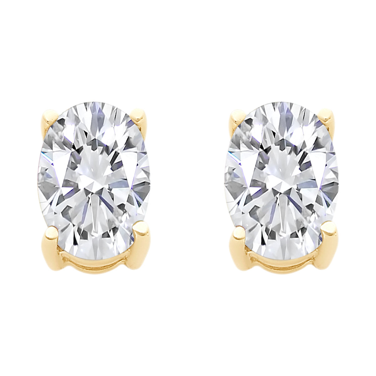 9ct Gold Cubic Zirconia Stud Earrings