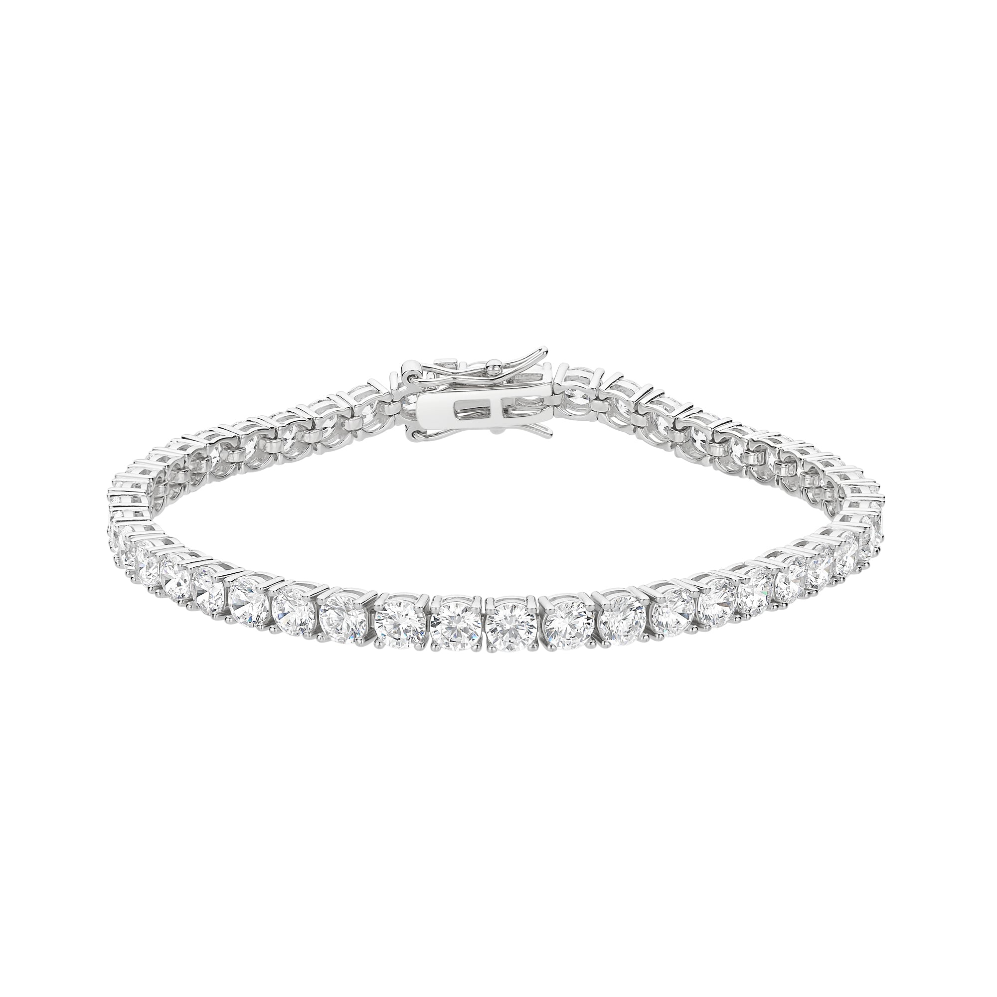Sterling Silver Cubic Zirconia Tennis Bracelet