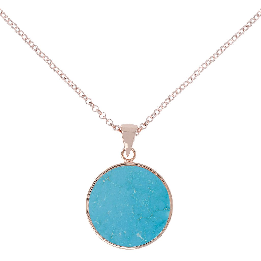Bronzallure Magnesite Disc Necklace