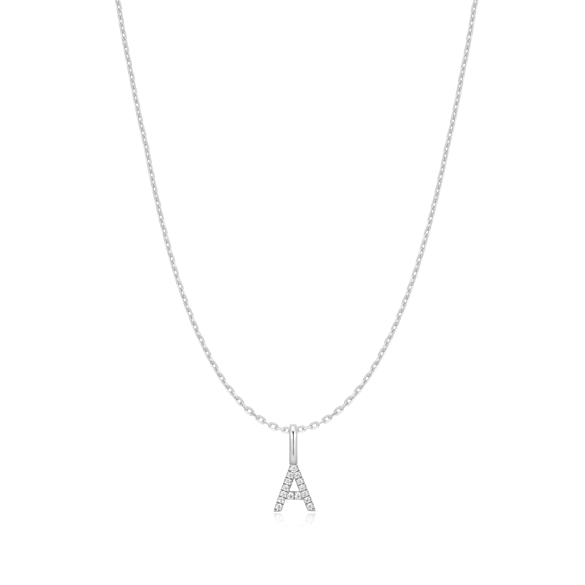 Ania Haie Silver Letter A Initial Necklace