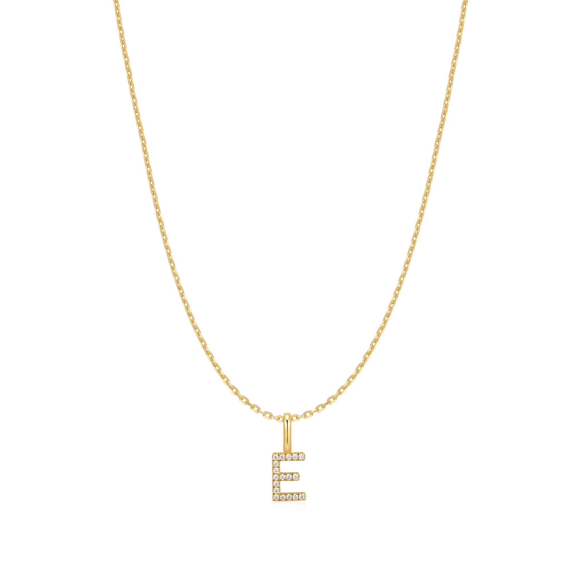 Ania Haie Gold Letter E Initial Necklace