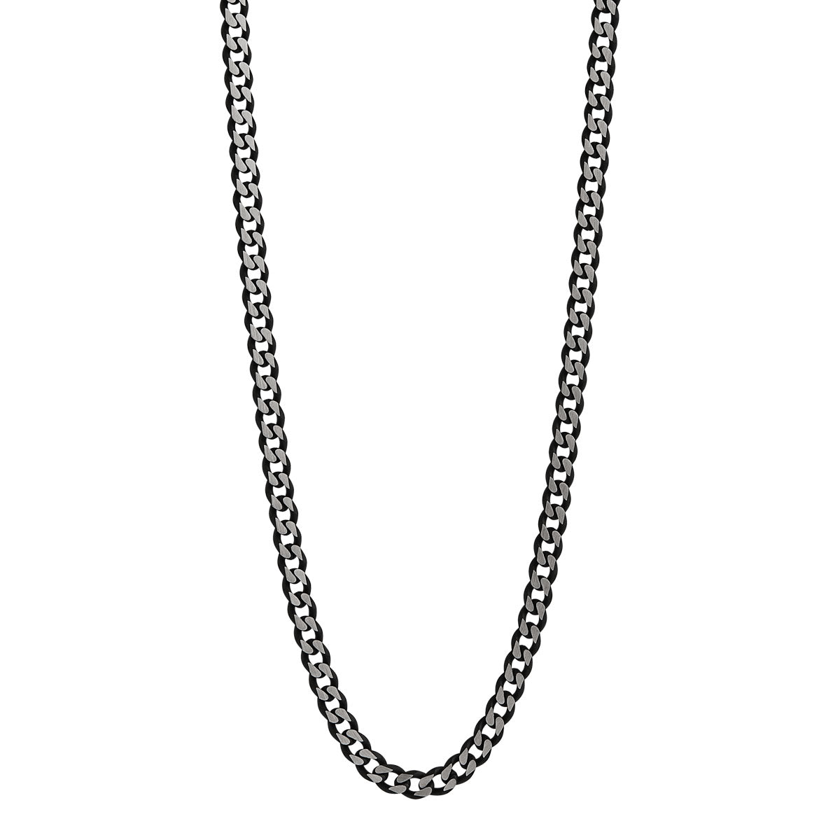 NAJO Nero Men's 5mm Steel Chain Necklace (55cm)