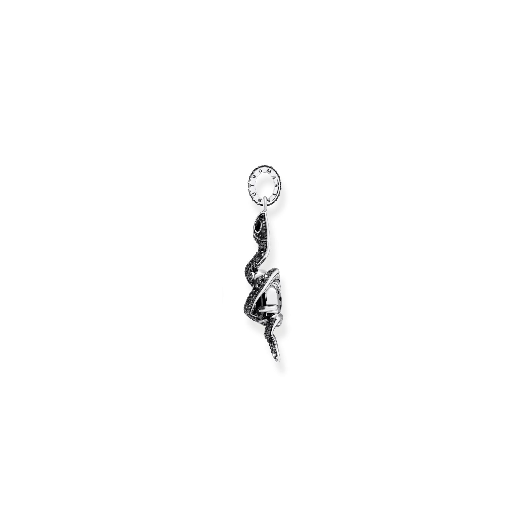 THOMAS SABO Snake pendant with black zirconia