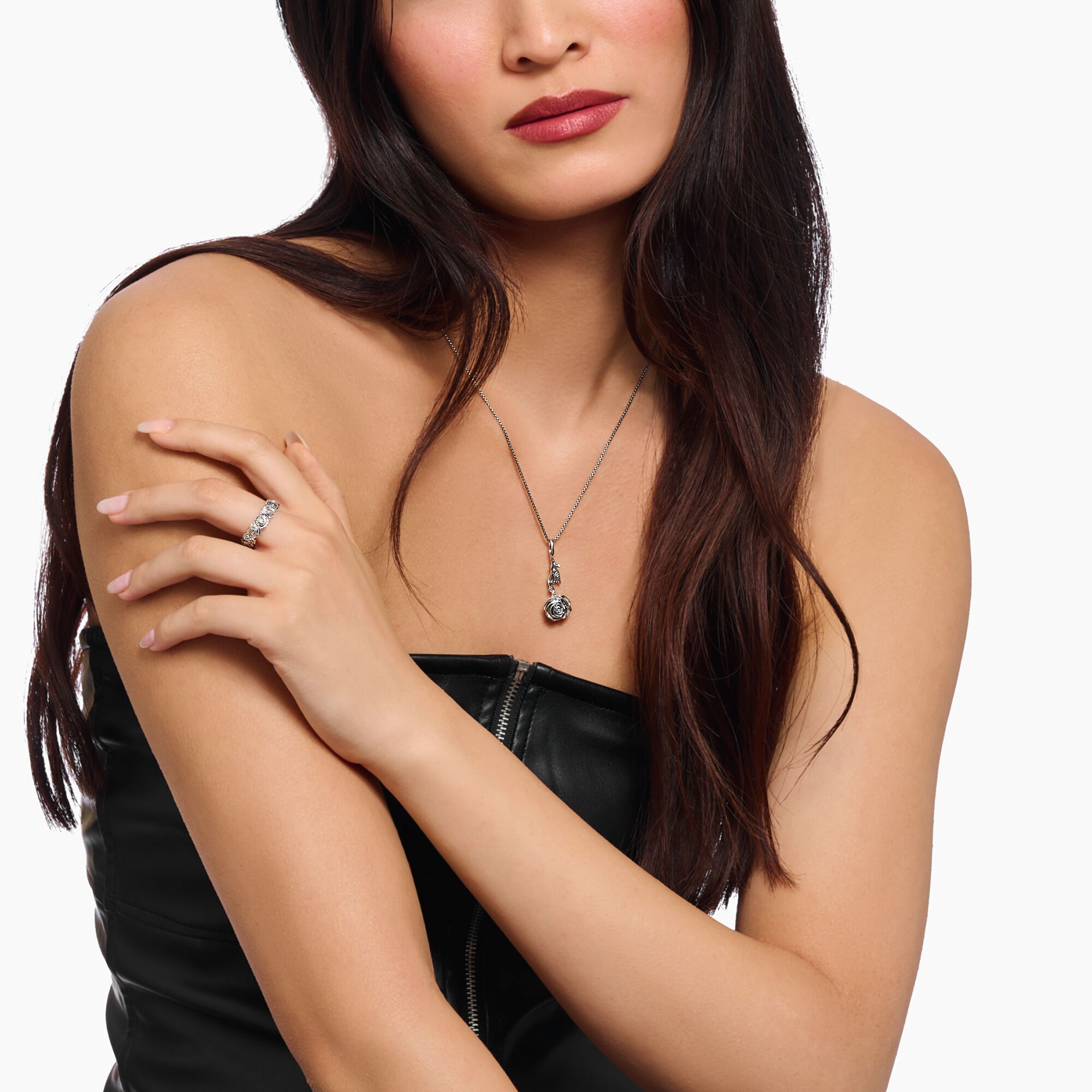 THOMAS SABO Midnight Rose Pendant