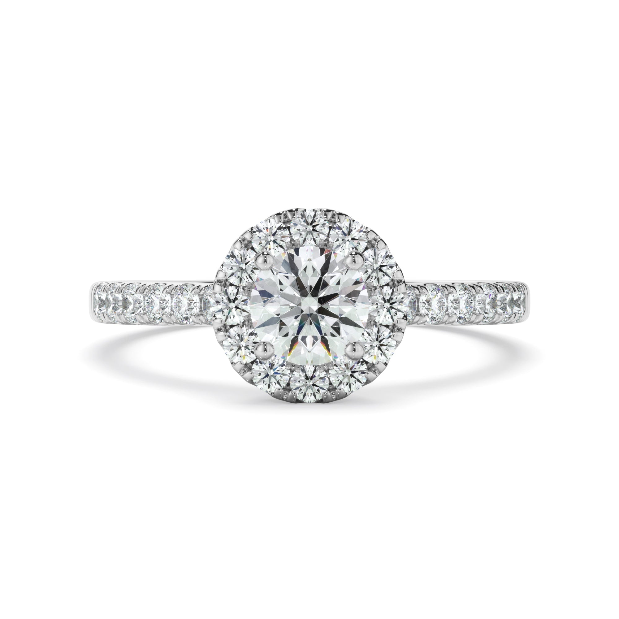 0.90ct Round Brilliant Cut Lab Grown Diamond Ring