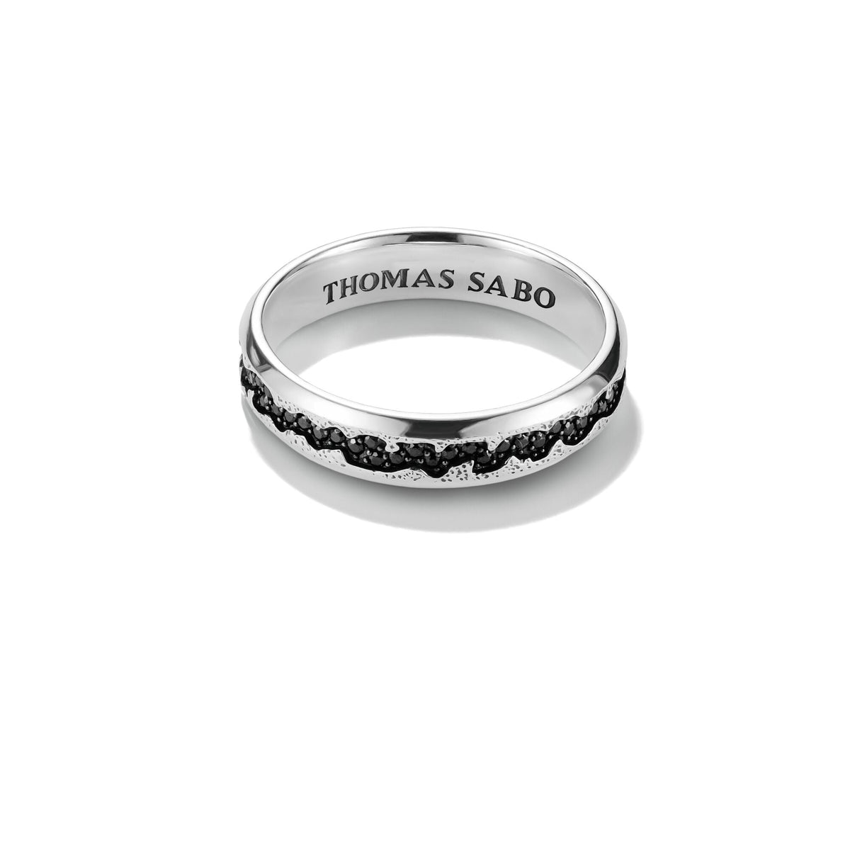 THOMAS SABO Minimal Band Ring Black Zirconia