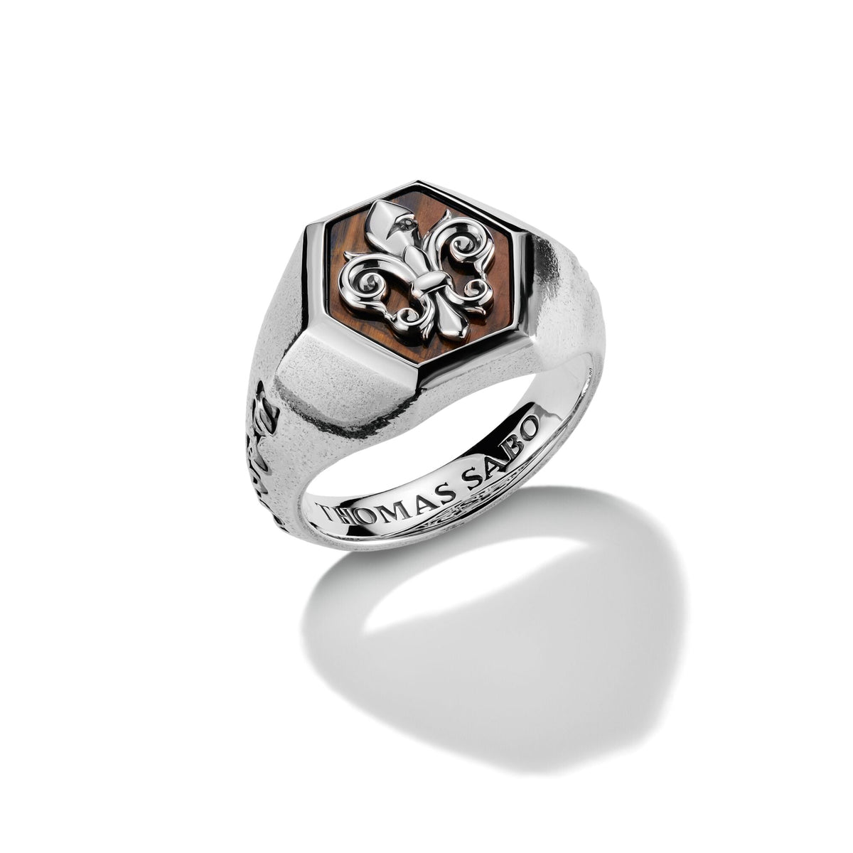 THOMAS SABO Signet Ring Lily Emblem