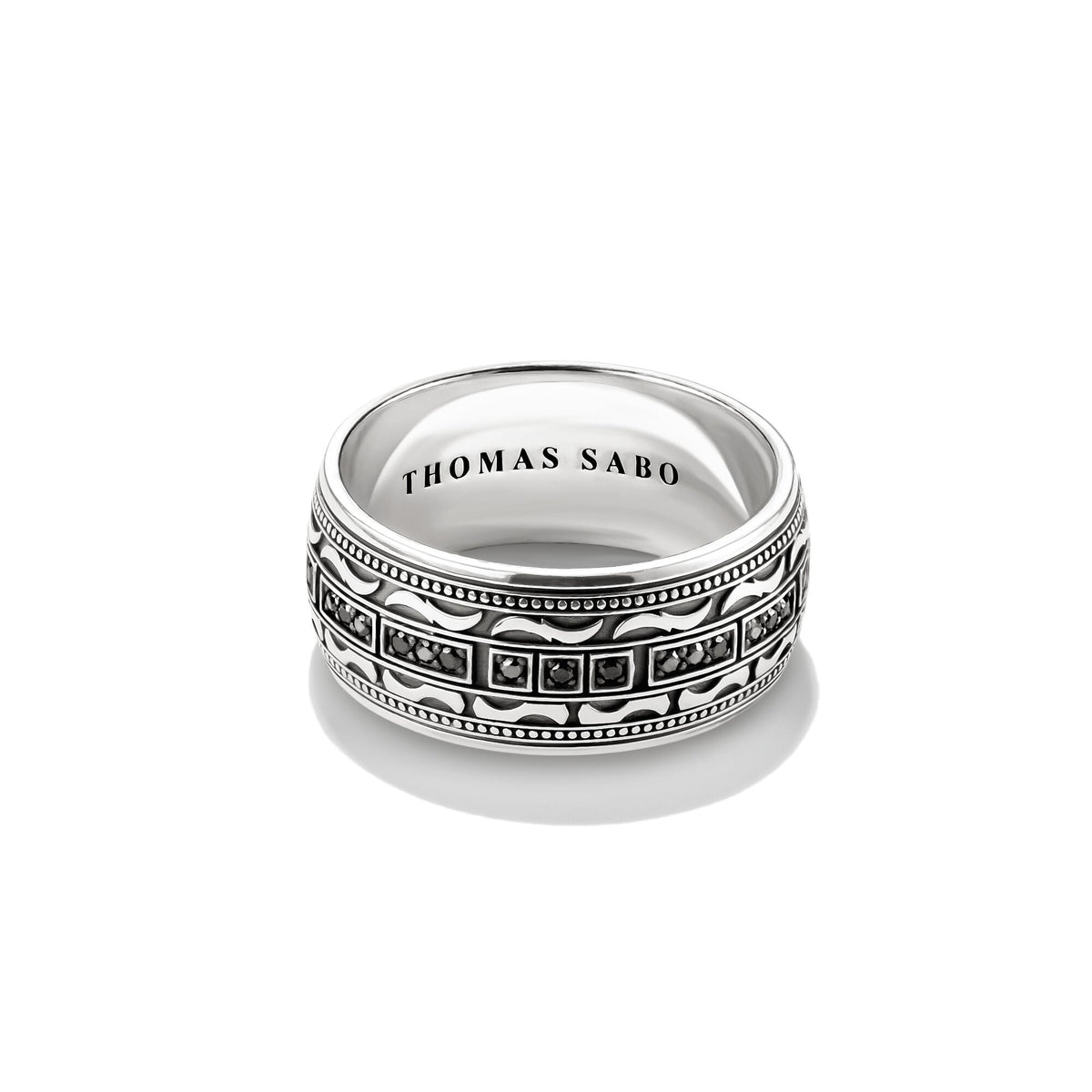 THOMAS SABO Wide Band Ring with Zirconia
