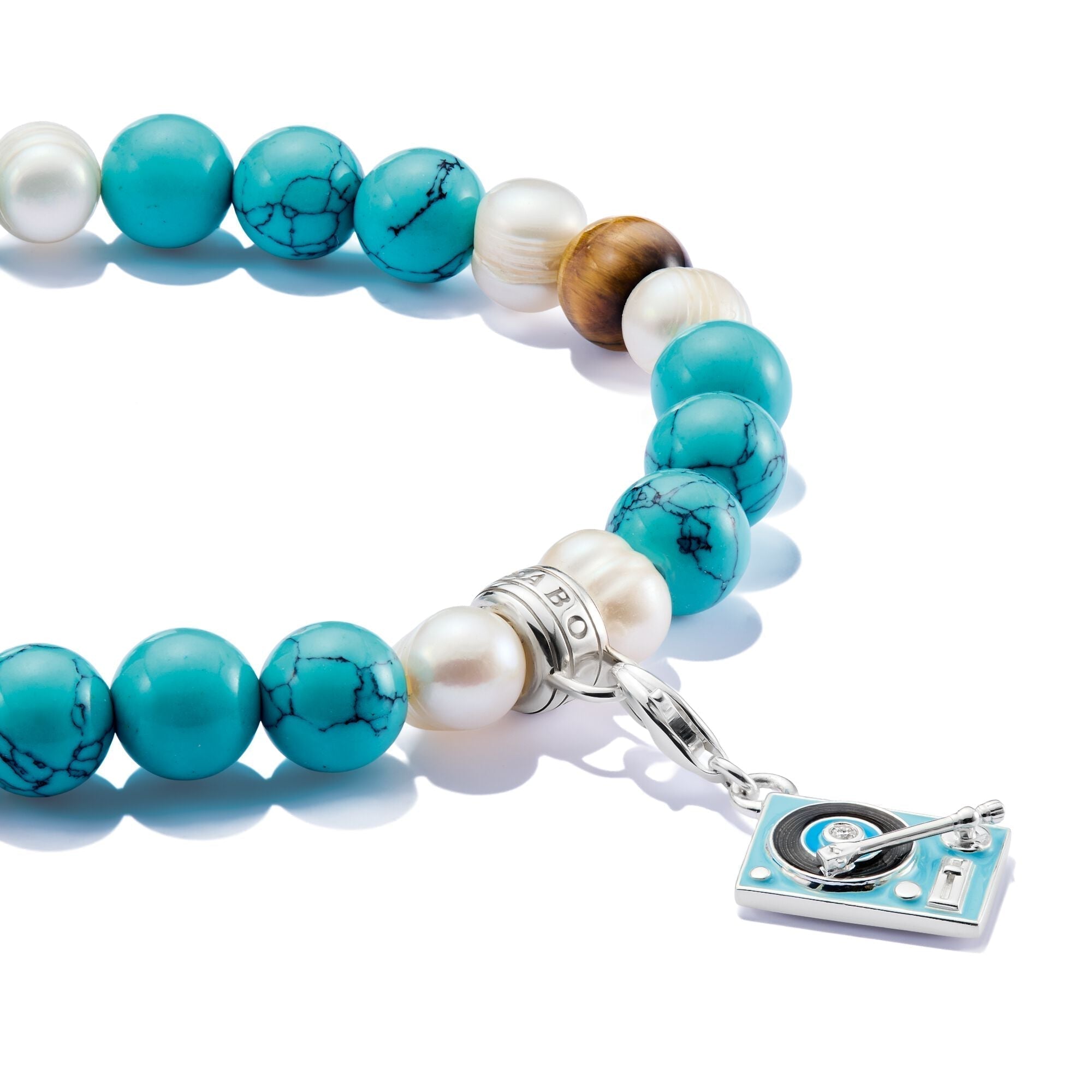 THOMAS SABO Charm Bracelet with colourful beads