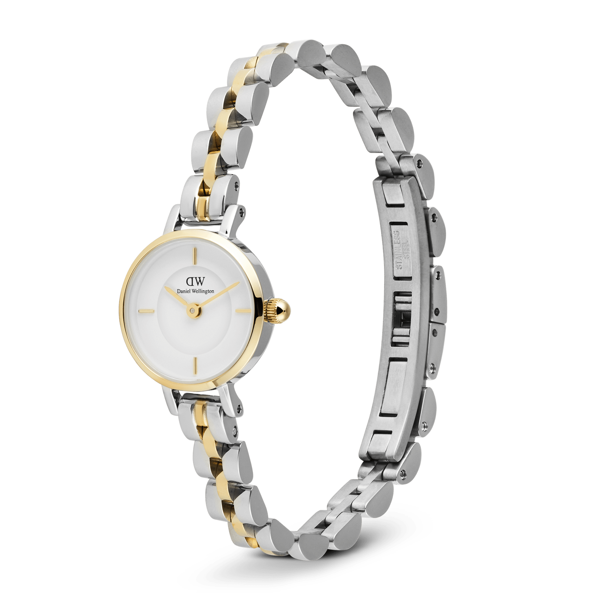 Daniel Wellington Petite Mini Arch 3-Link Two Tone Gold