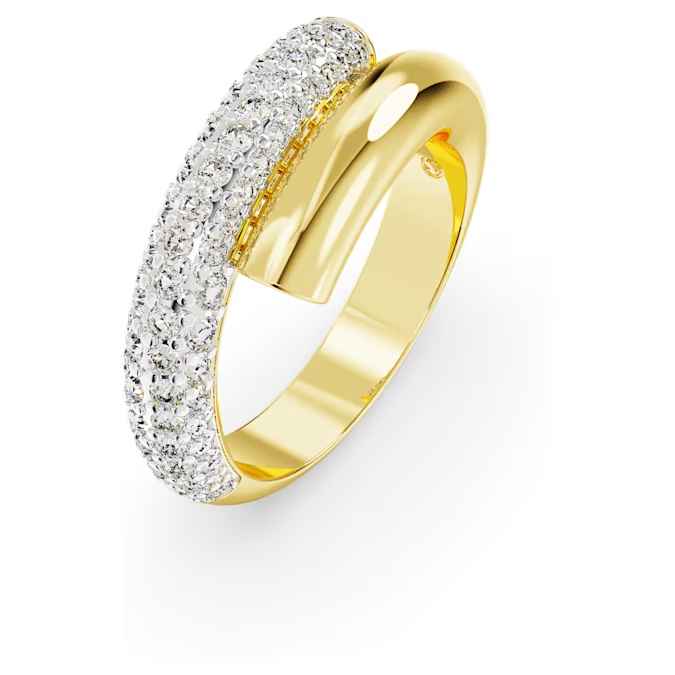 Swarovski Dextera ring White, Gold-tone plated Size 55