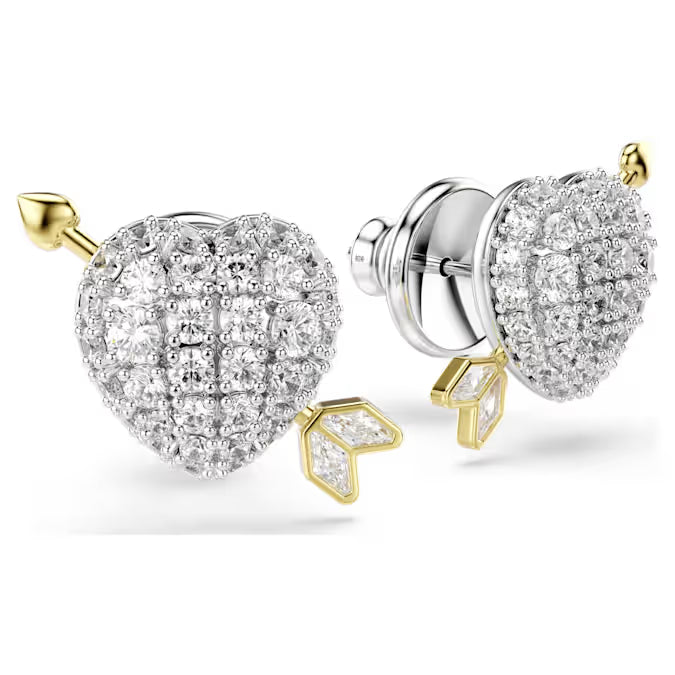 Swarovski Heart Earrings with Arrow