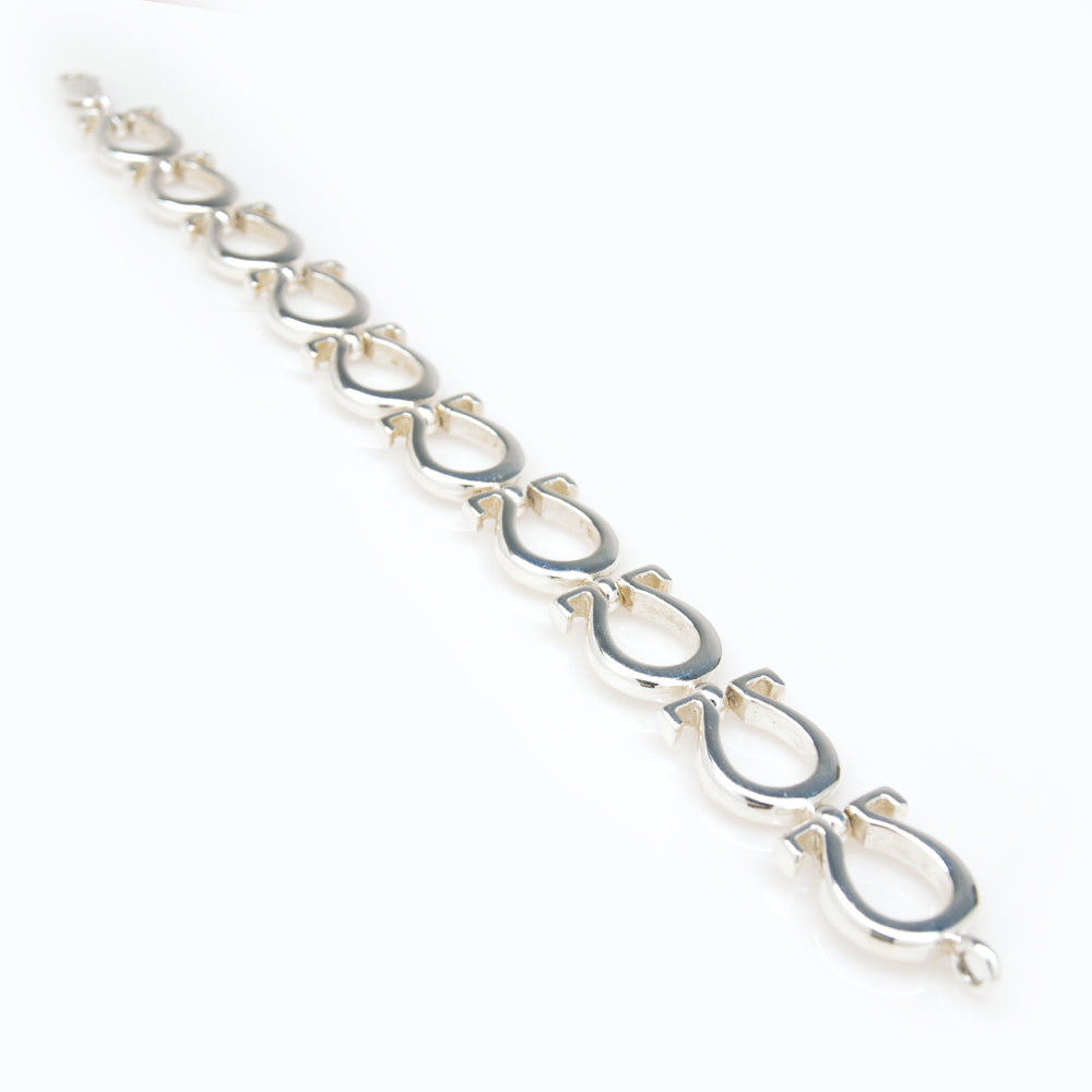 Sterling Silver Horseshoe Bracelet