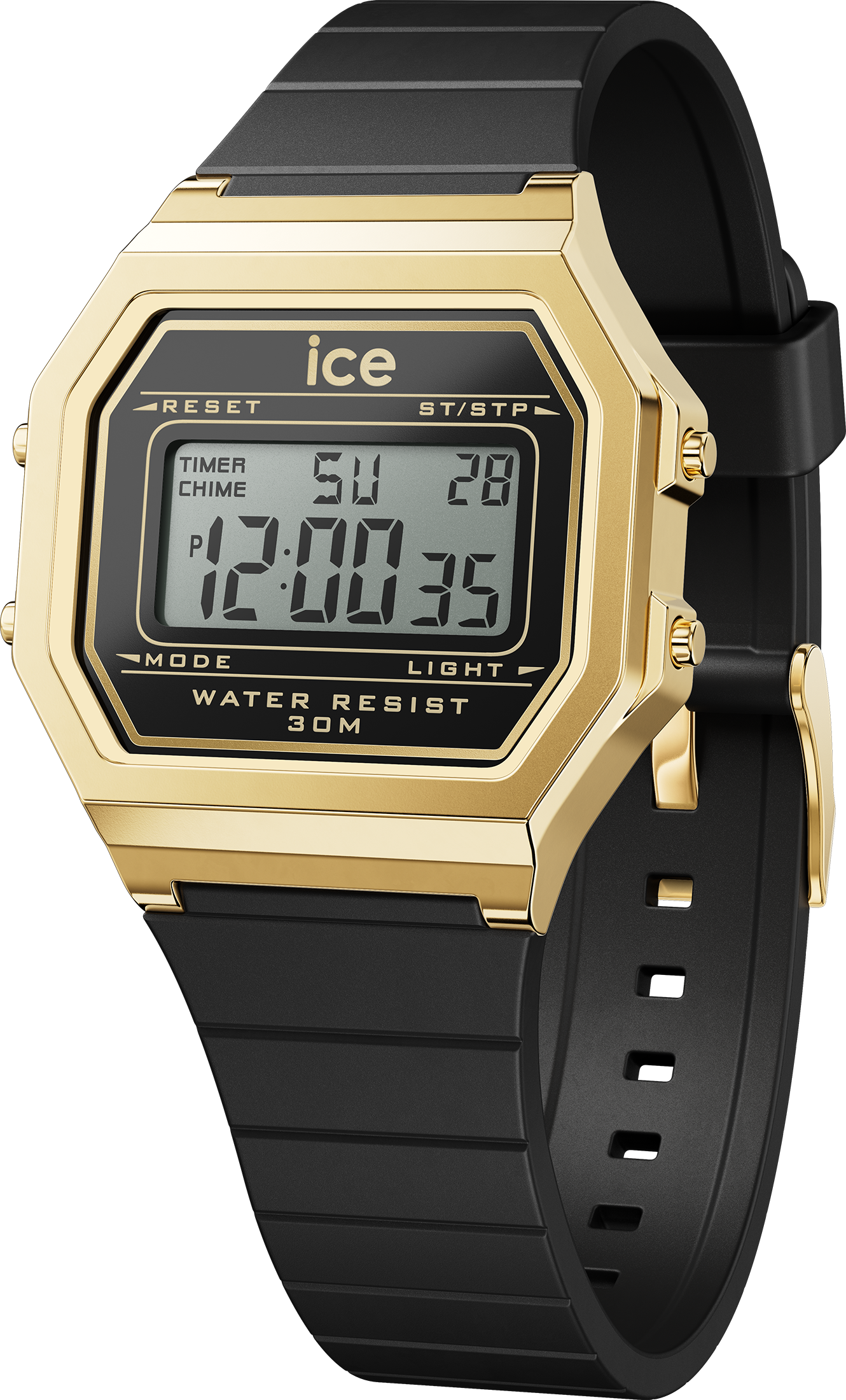 ICE digit retro - Black gold