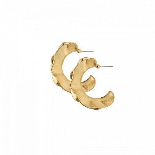 Dansk - Alaya Gold Plated Hoops