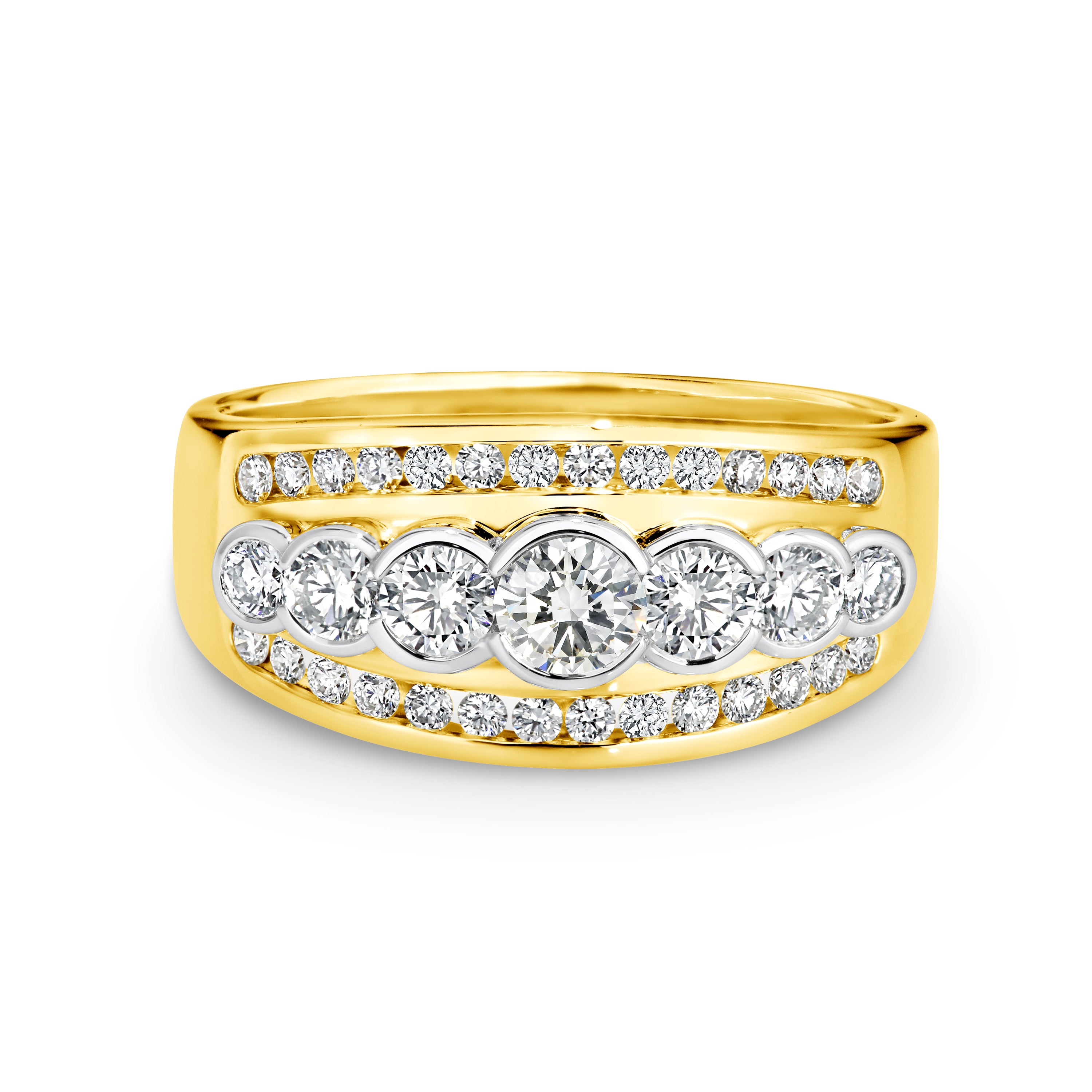 18ct Yellow Gold 'Victoria' Diamond Ring