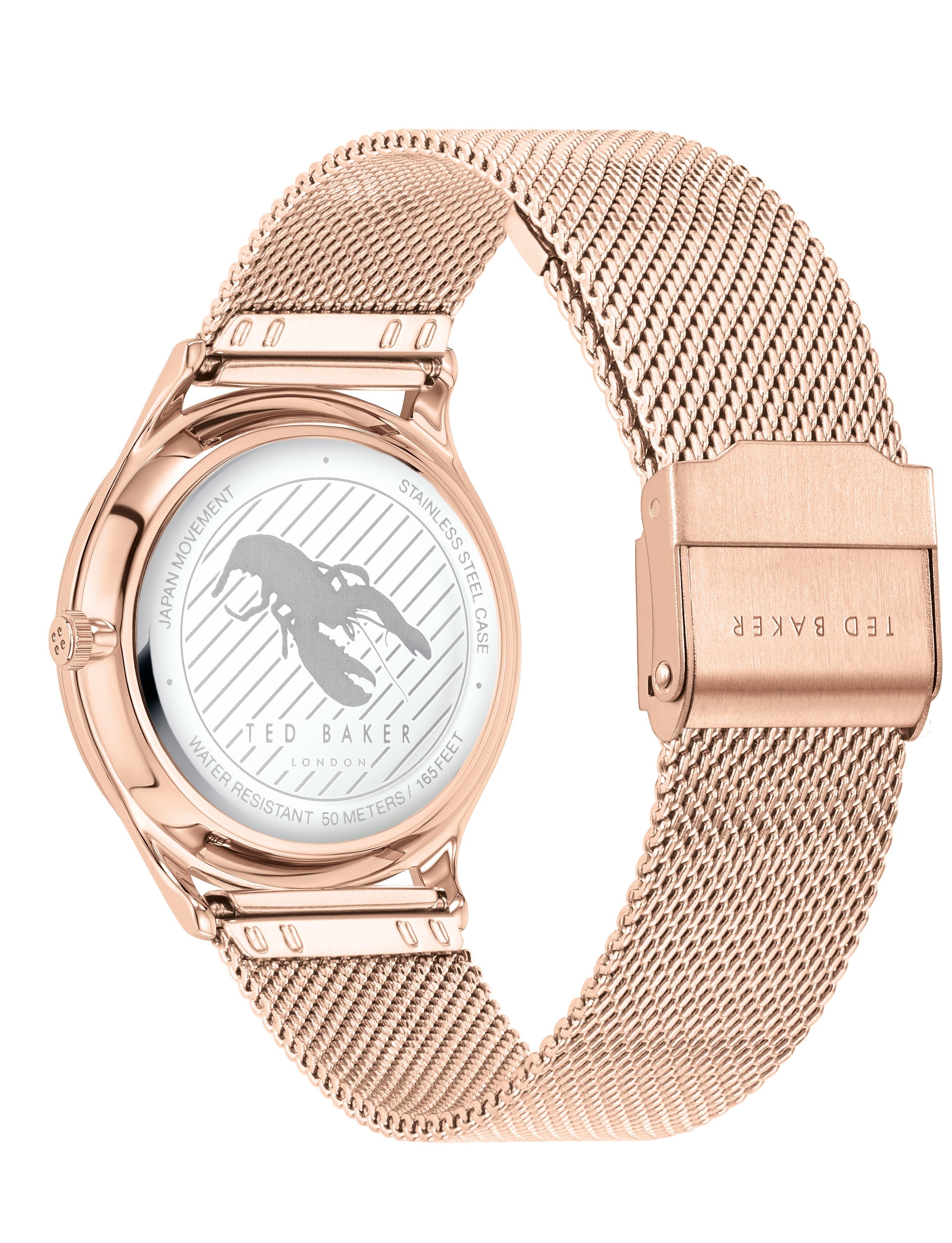 Ted Baker Belgravia Floral Gold Mesh Watch