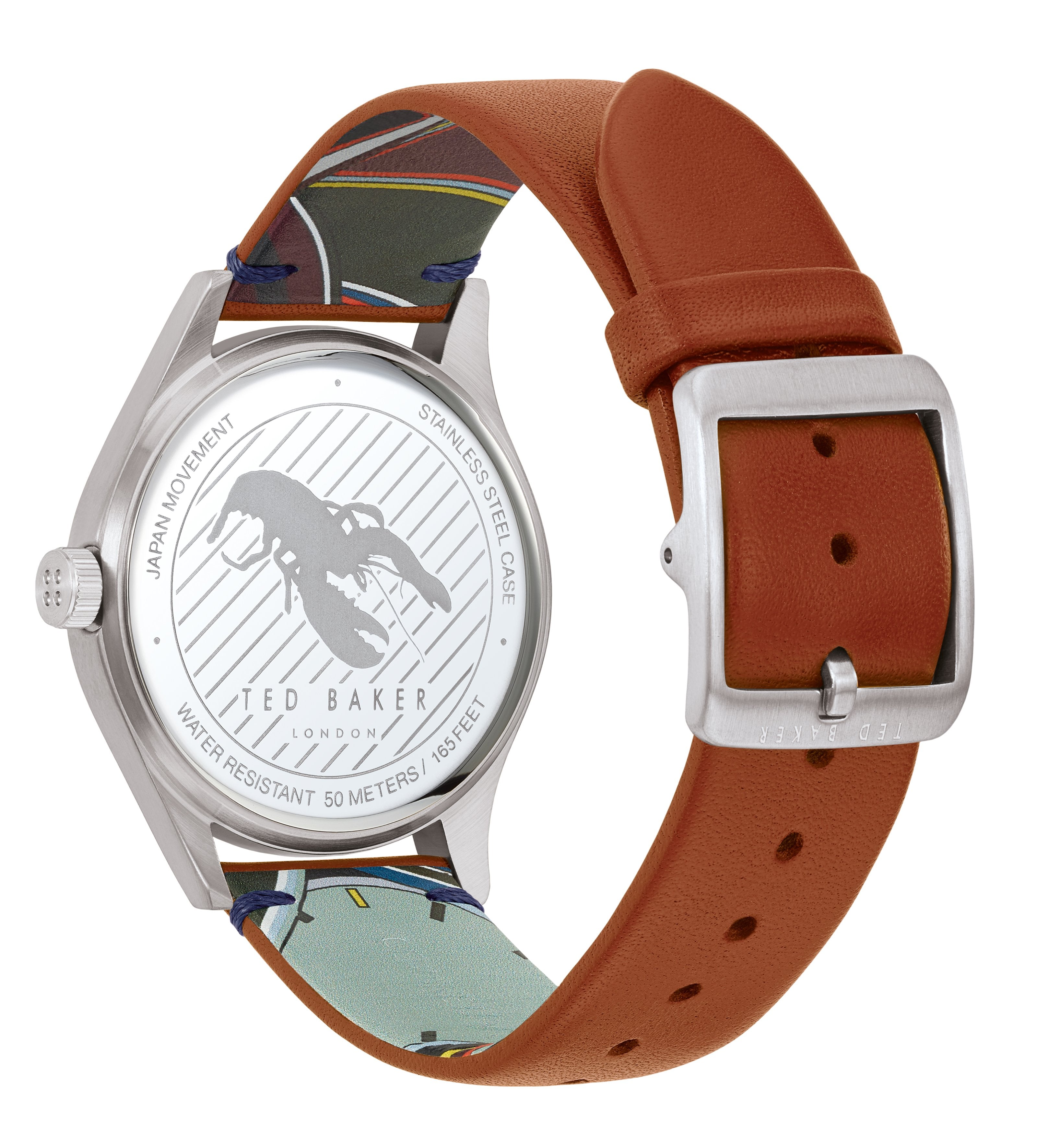 Ted Baker Beleeni Blue Dial Tan Watch