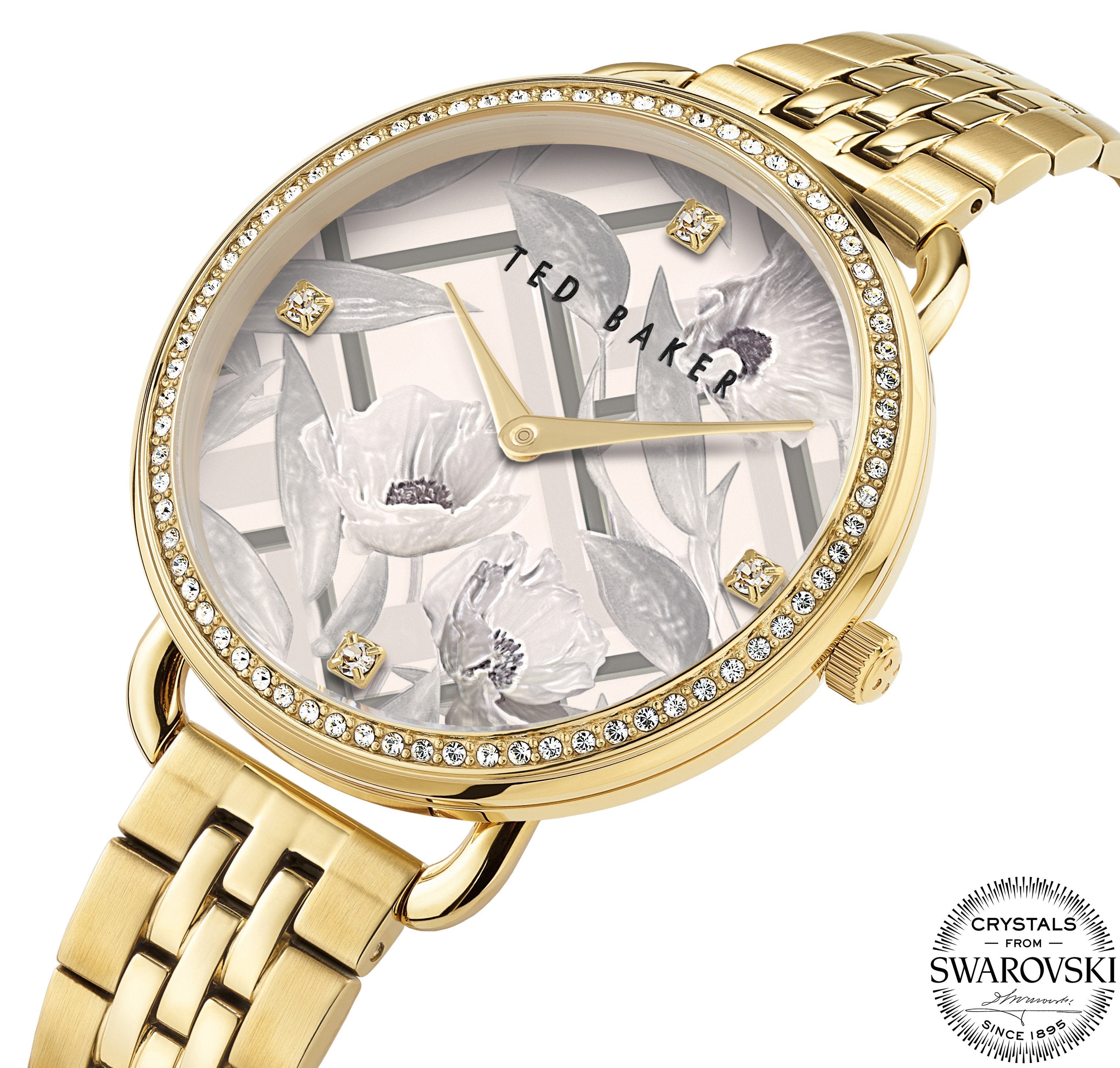 Ted Baker Hettie Swarovski Gold Bracelet Watch