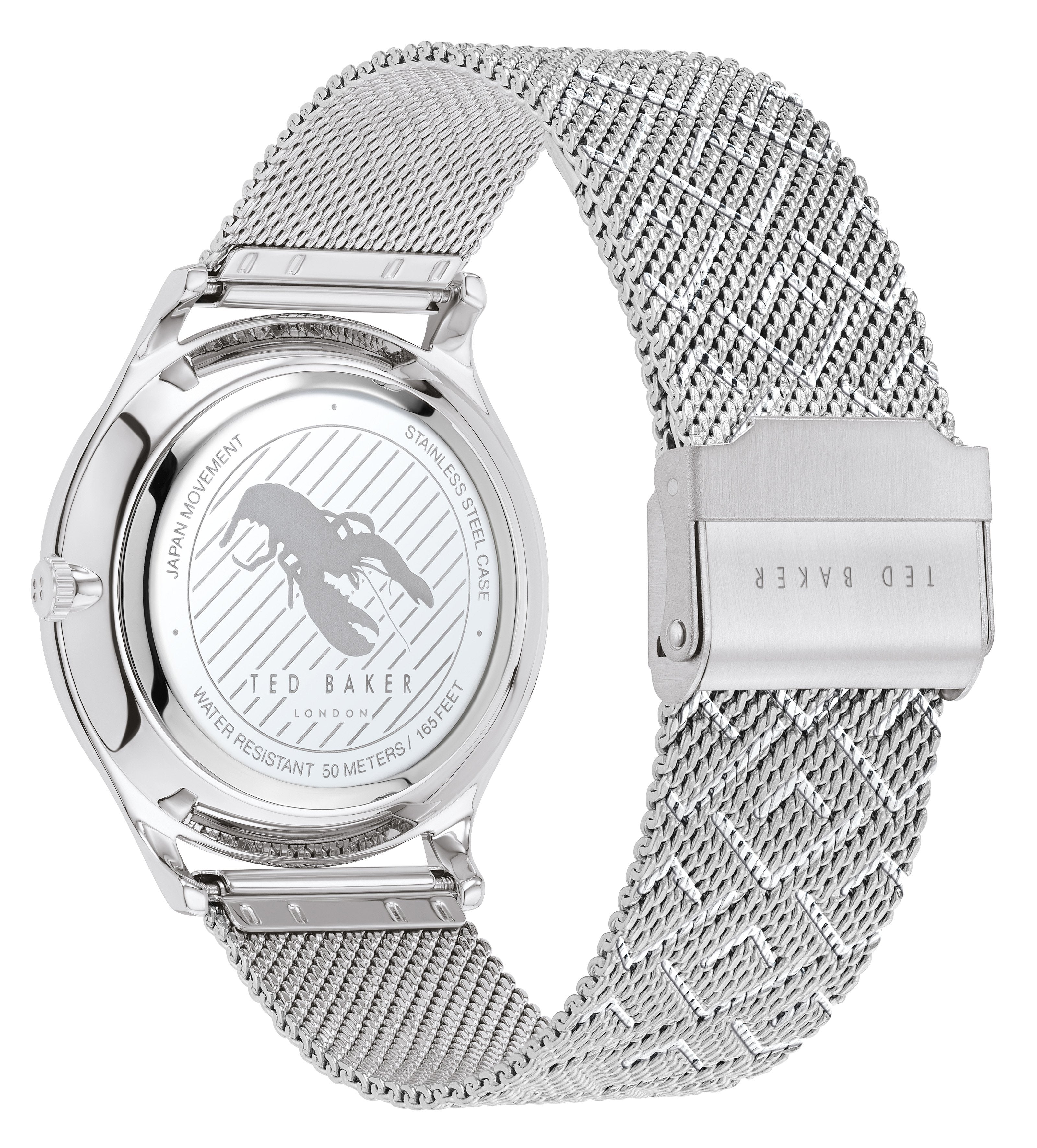 Ted Baker Manhatt Silver Mesh Watch