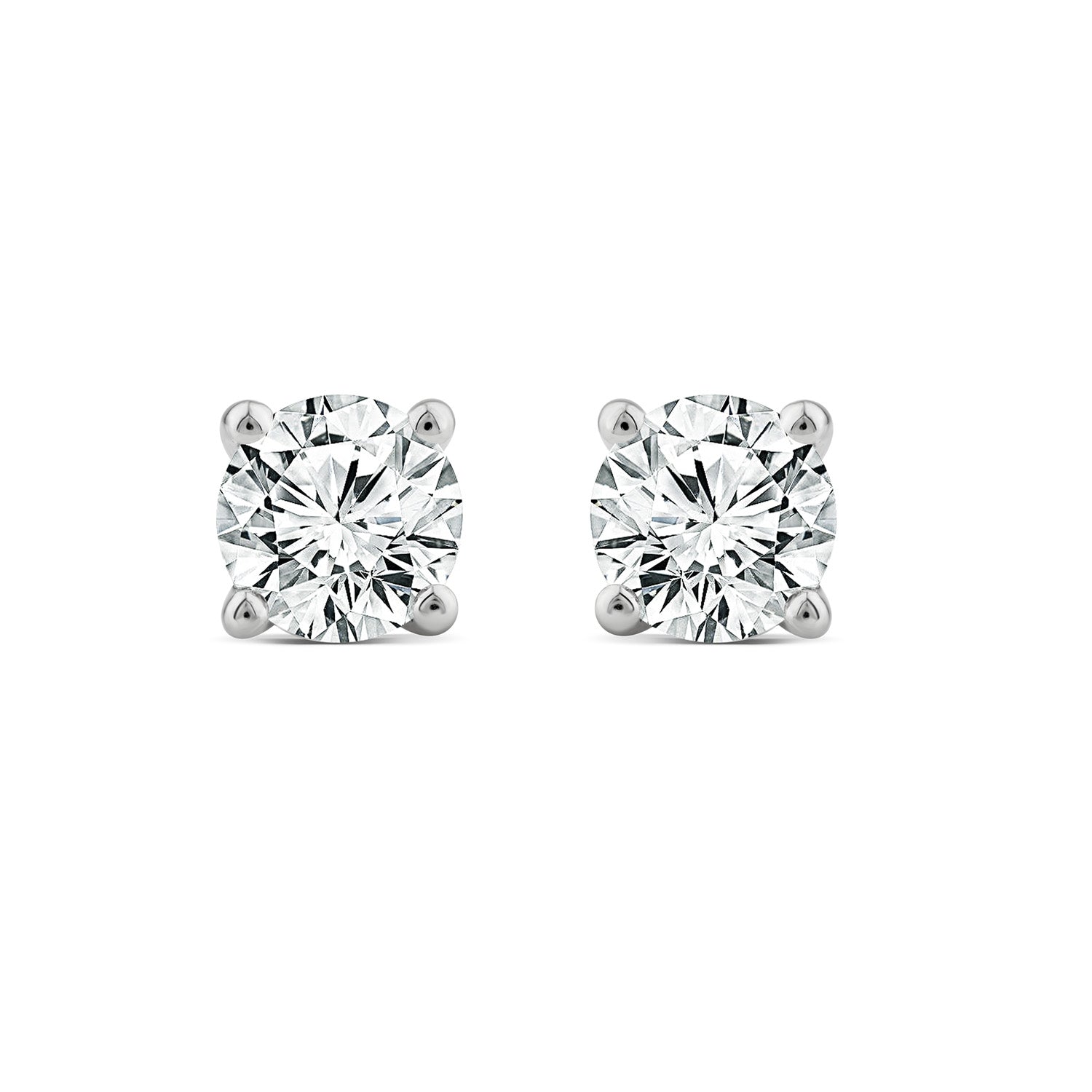 18ct White Gold 2.00ct Stud Earrings